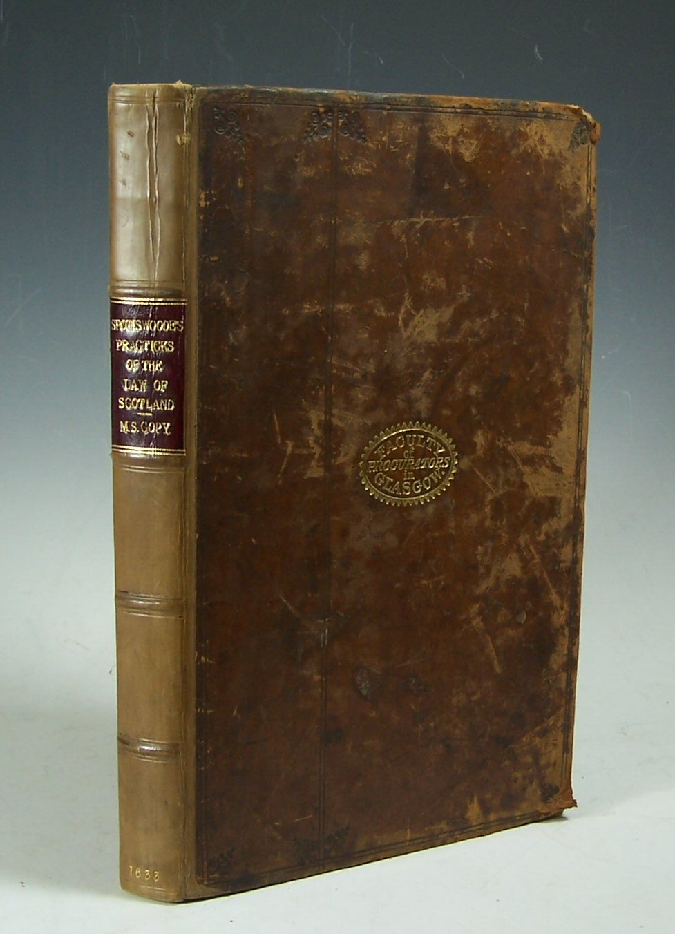 Spottiswoode, Sir Robert, Lord President of the Court of Session.