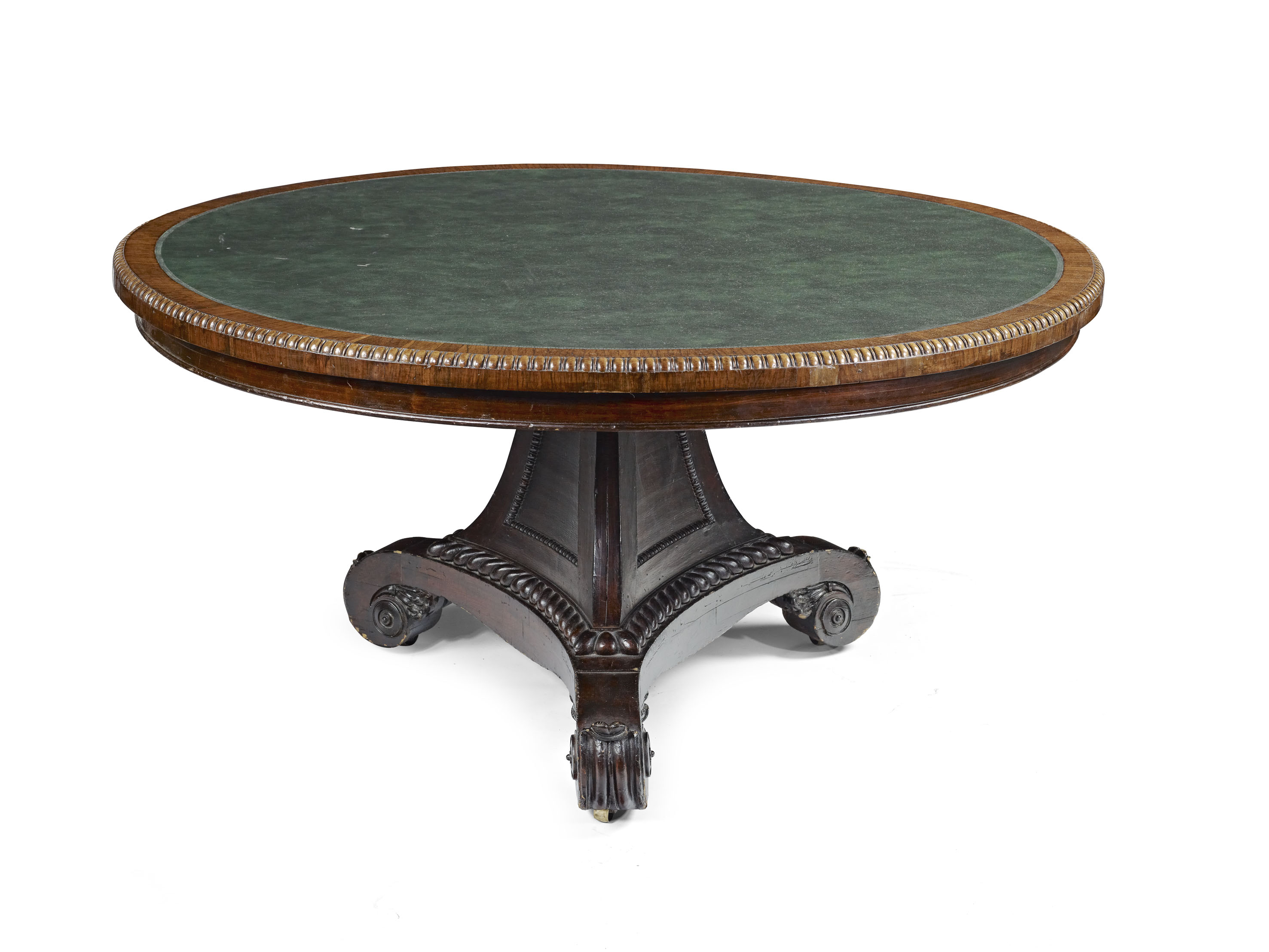 GEORGE IV ROSEWOOD LIBRARY TABLE