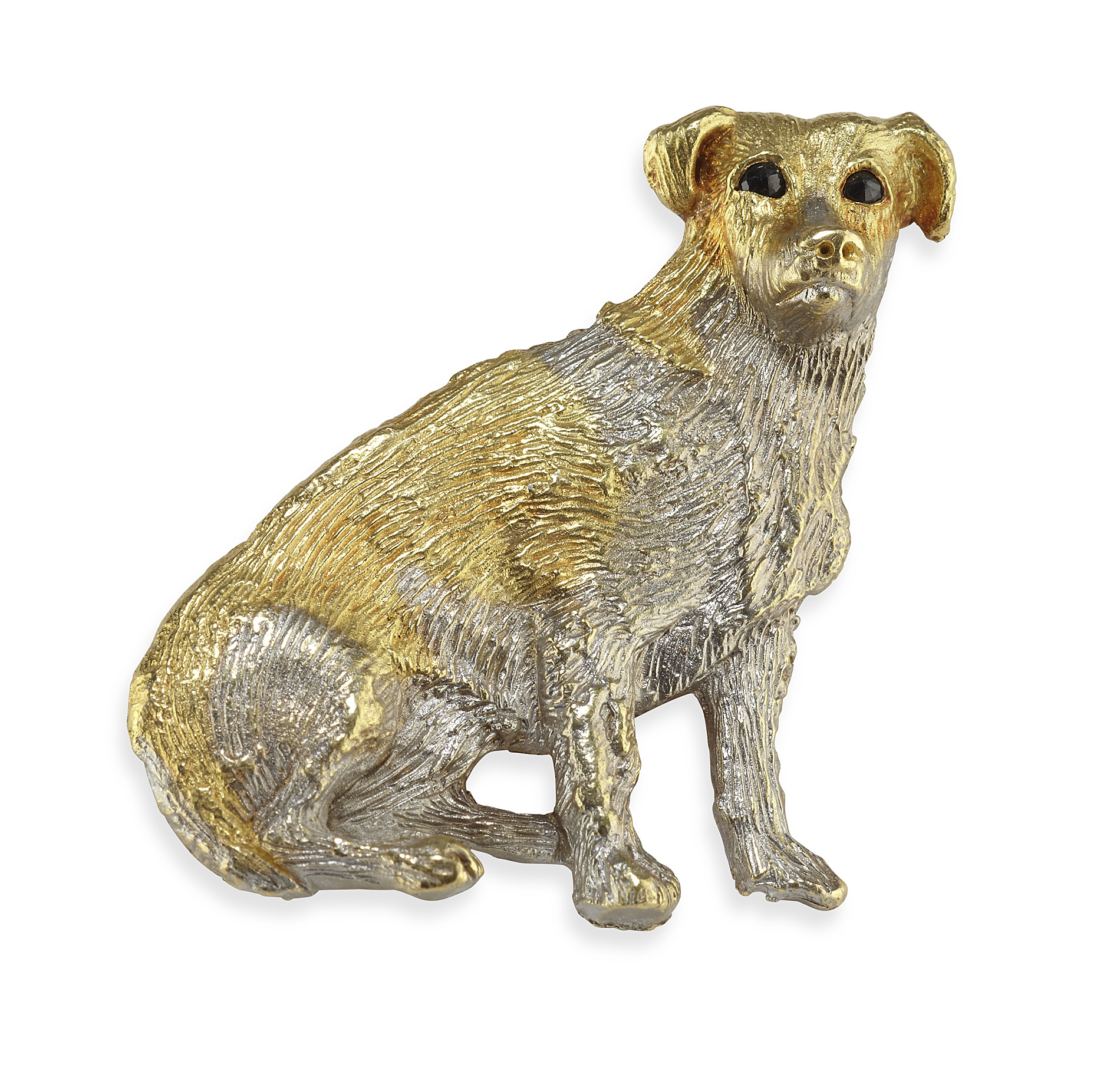 An 18ct two-coloured gold novelty brooch