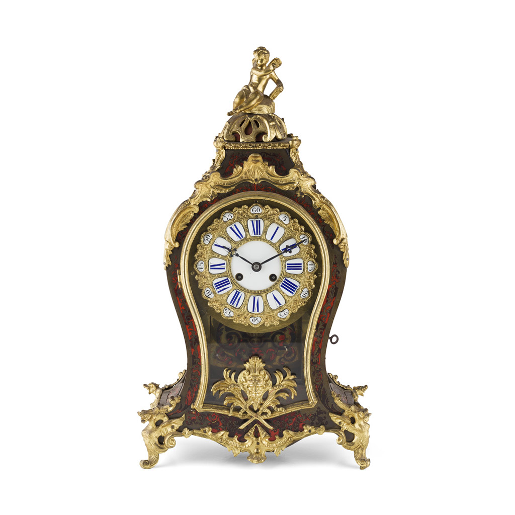FRENCH BOULLE MANTEL CLOCK