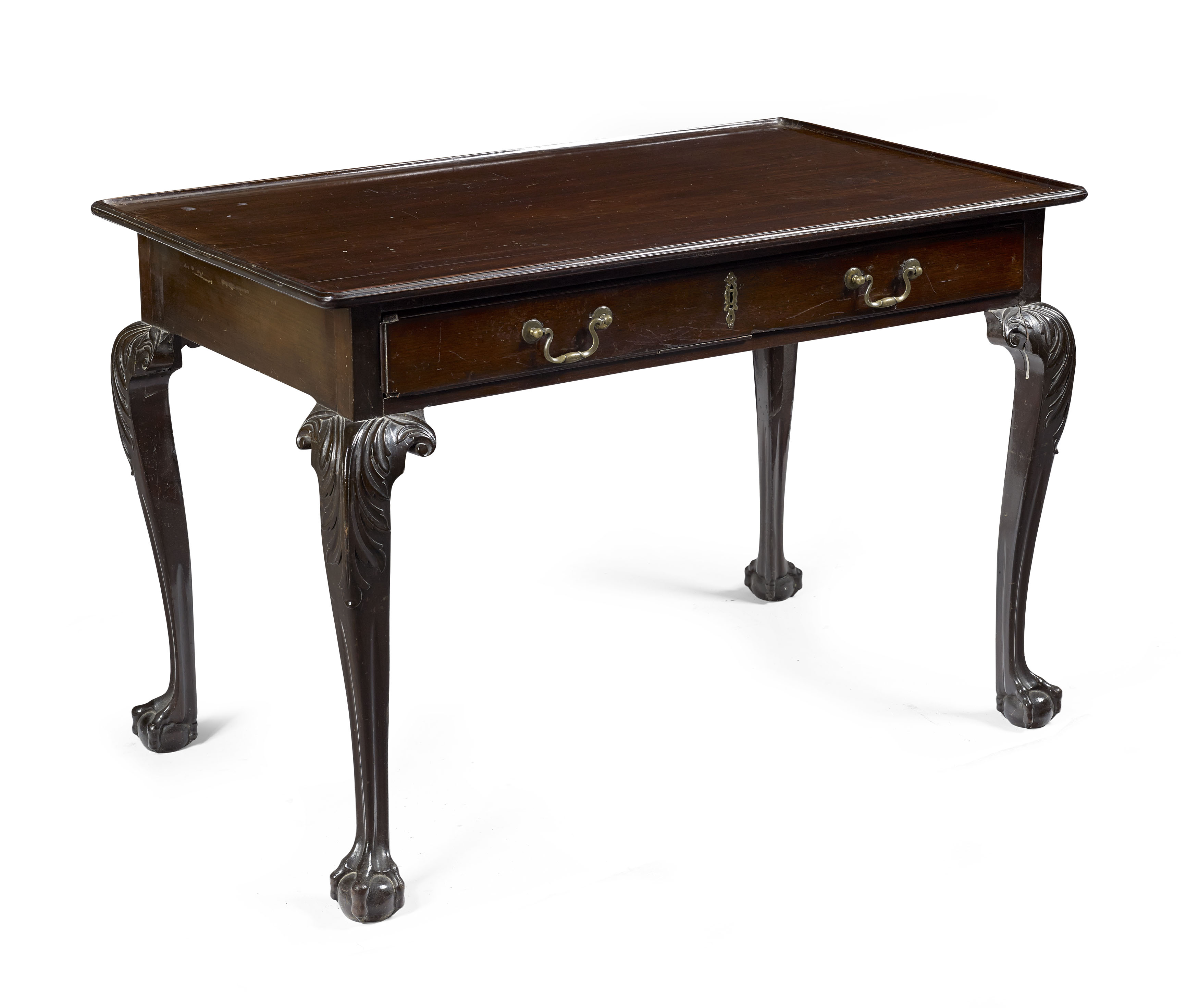GEORGE III MAHOGANY SIDE TABLE