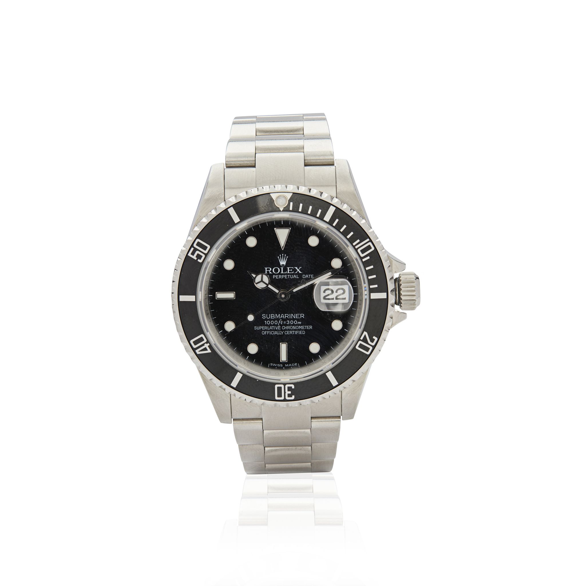 Rolex. An iconic and well-preserved stainless steel automatic wristwatch with date