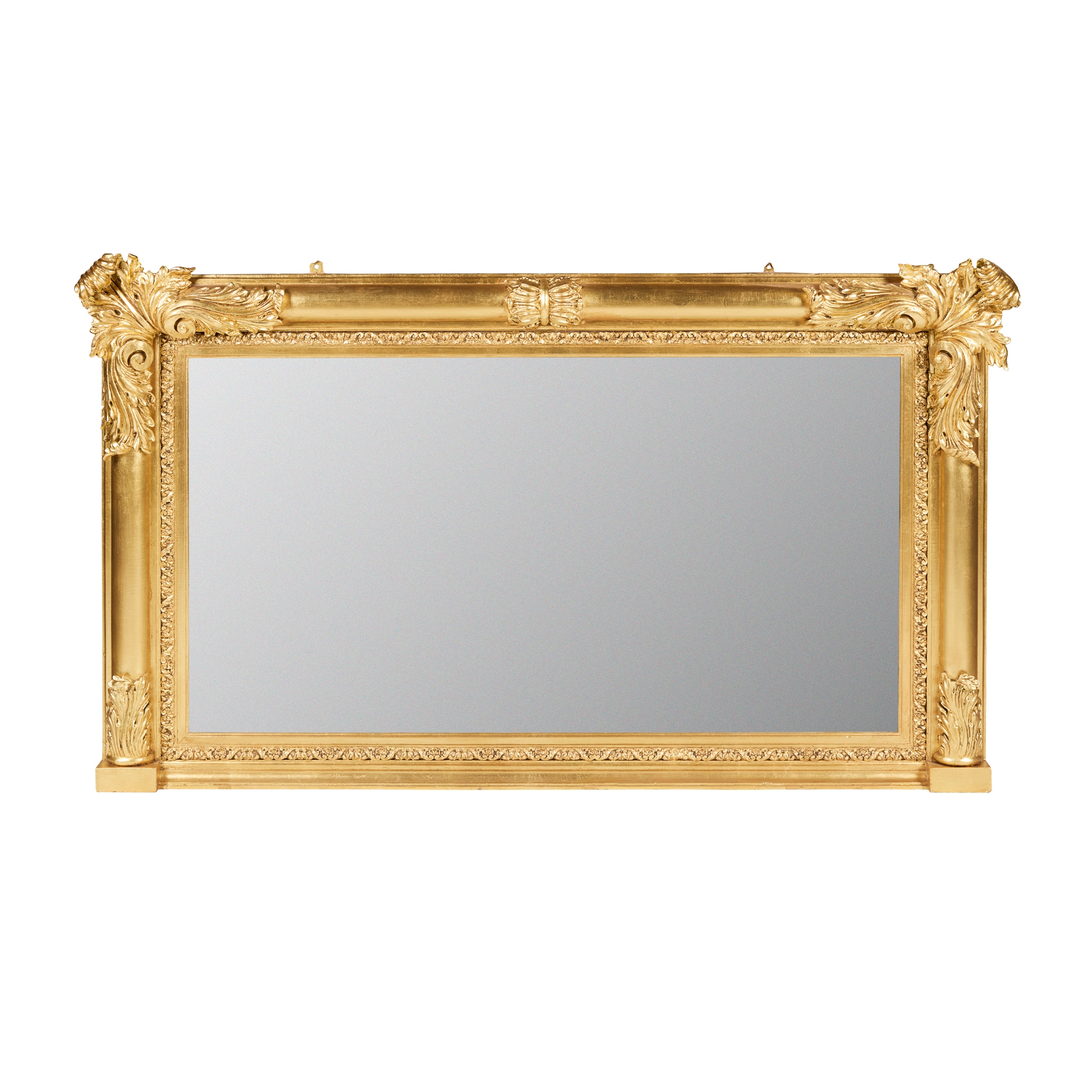 WILLIAM IV GILTWOOD AND GESSO OVERMANTEL MIRROR