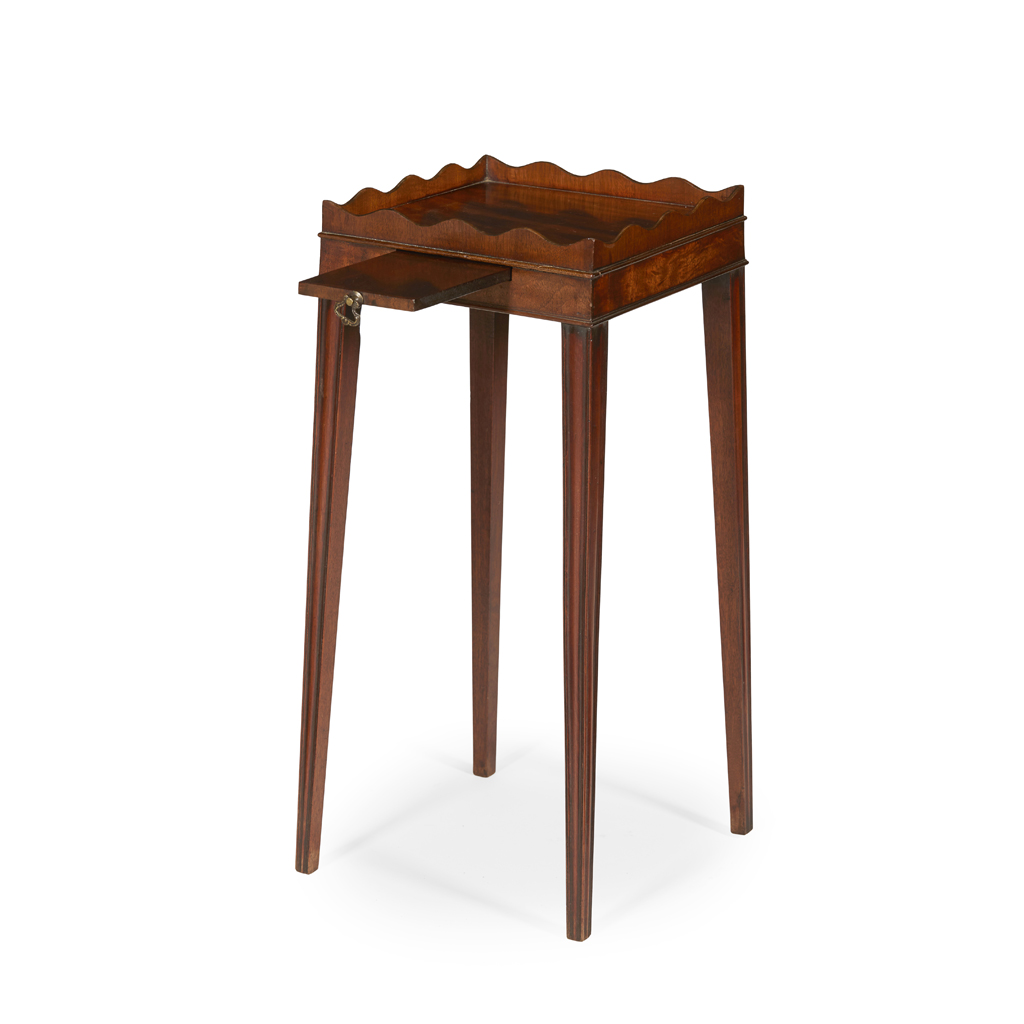 GEORGE III MAHOGANY URN STAND