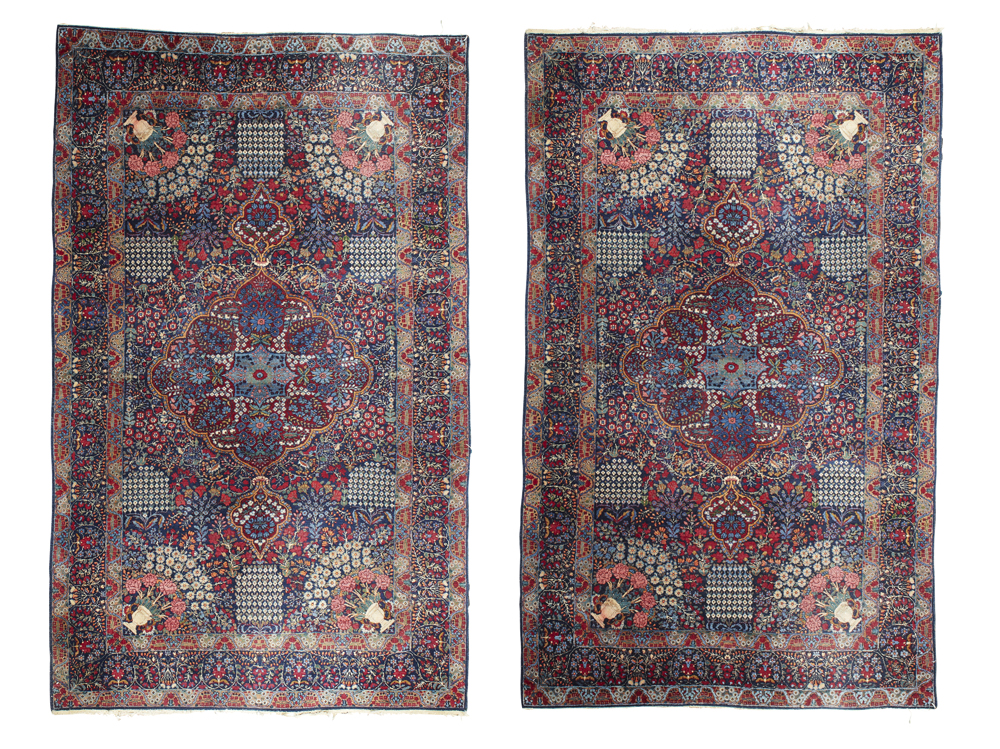 PAIR OF KASHAN RUGS