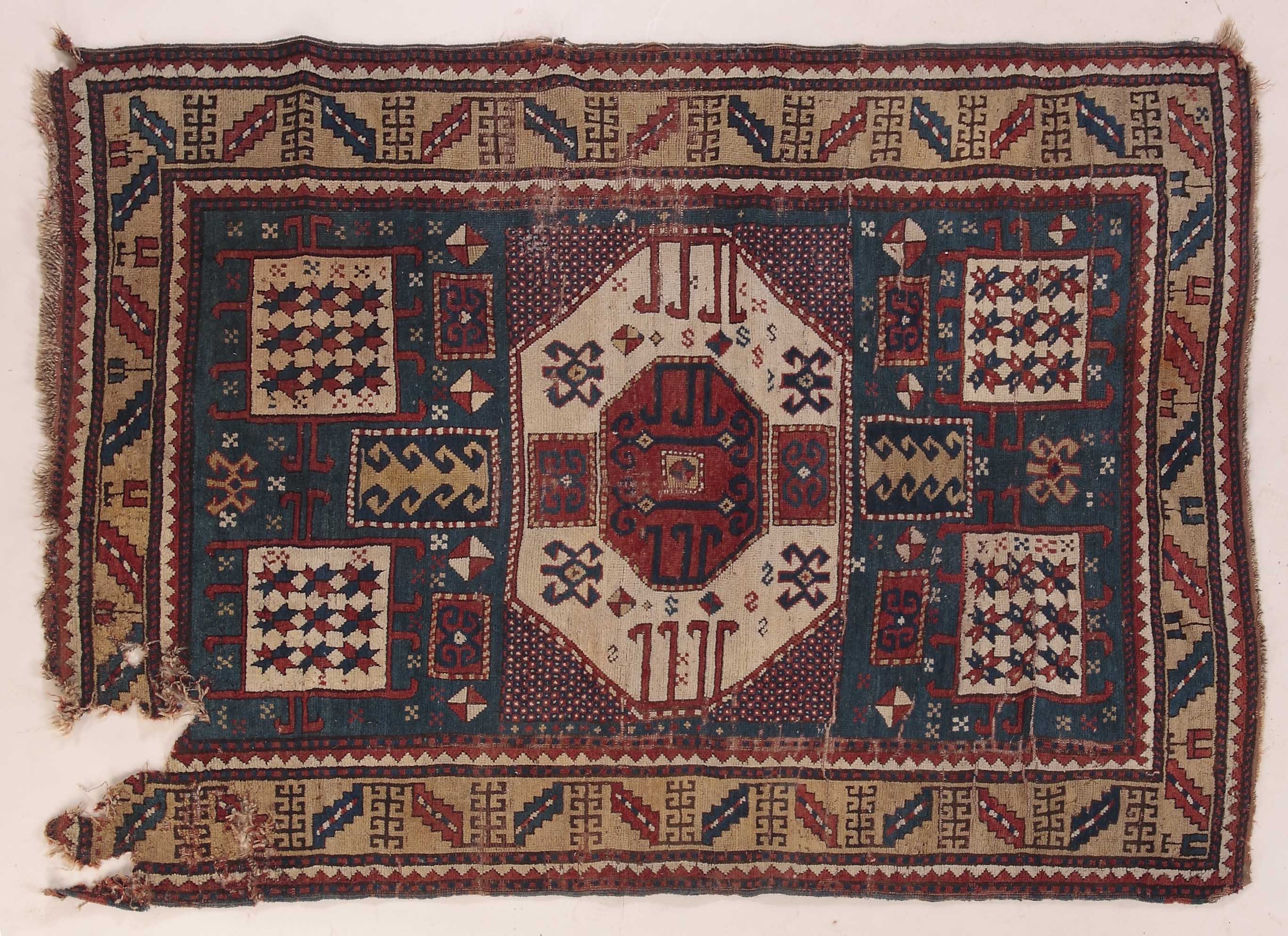 A Kazak rug