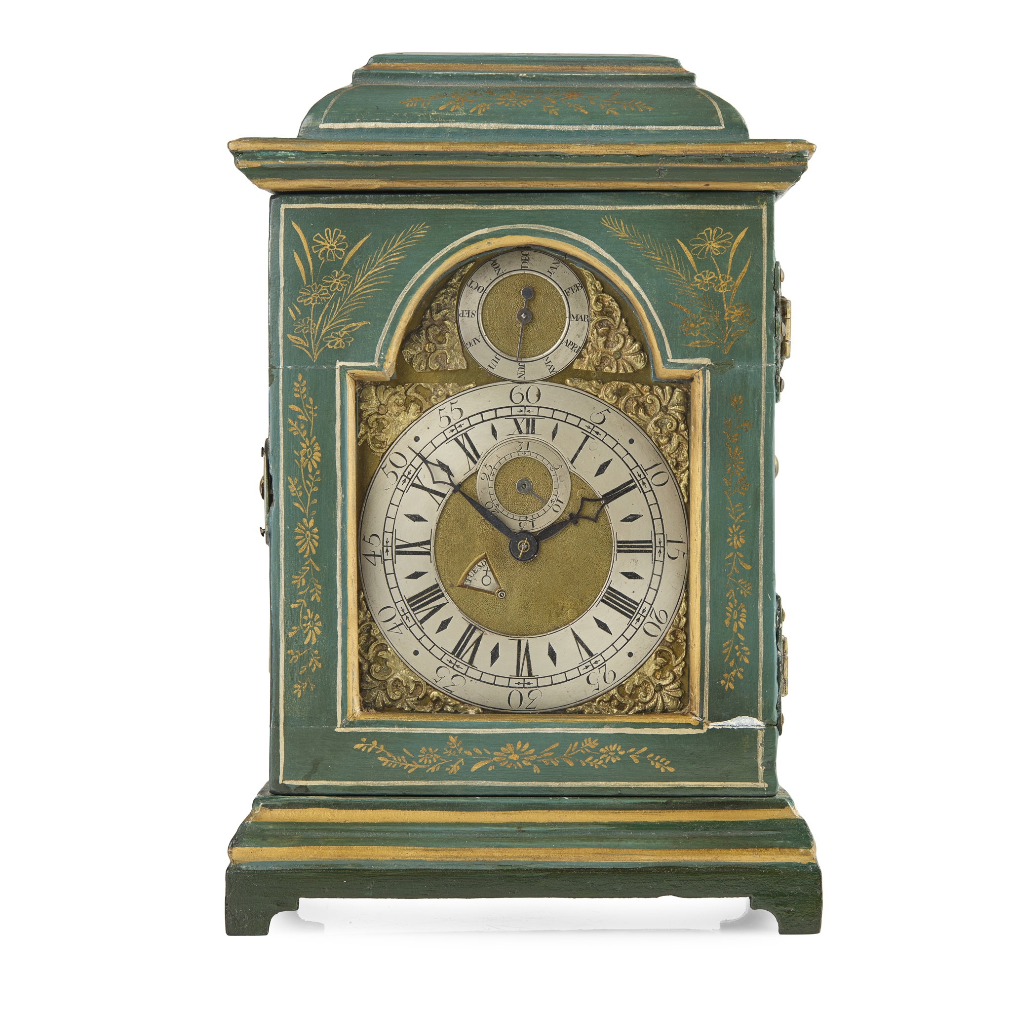 UNUSUAL MINIATURE CALENDAR MANTEL TIMEPIECE