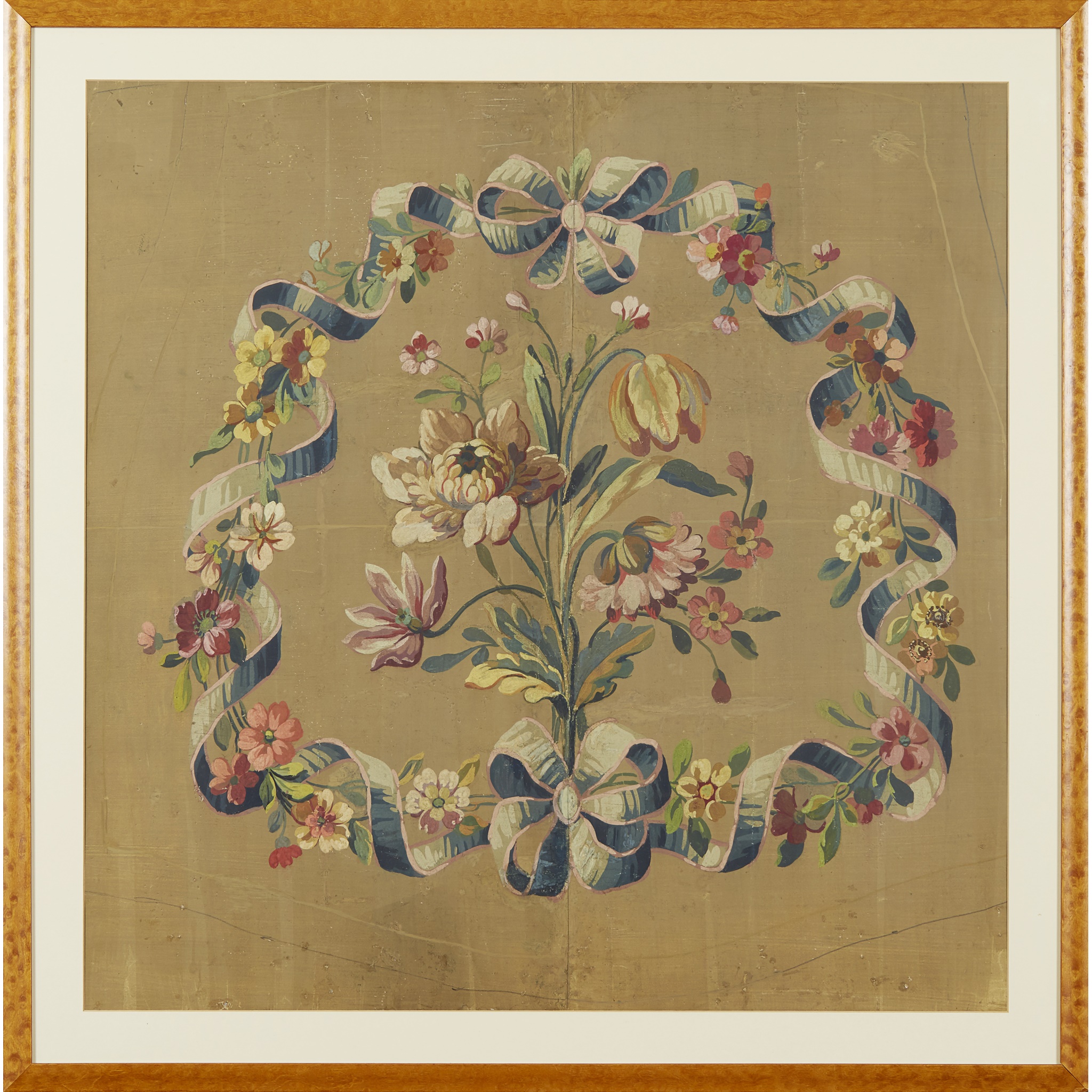 FOUR FRENCH AUBUSSON DESIGNS/CARTOONS