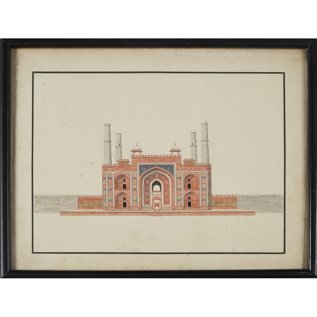 India - 6 architectural watercolours, Company School