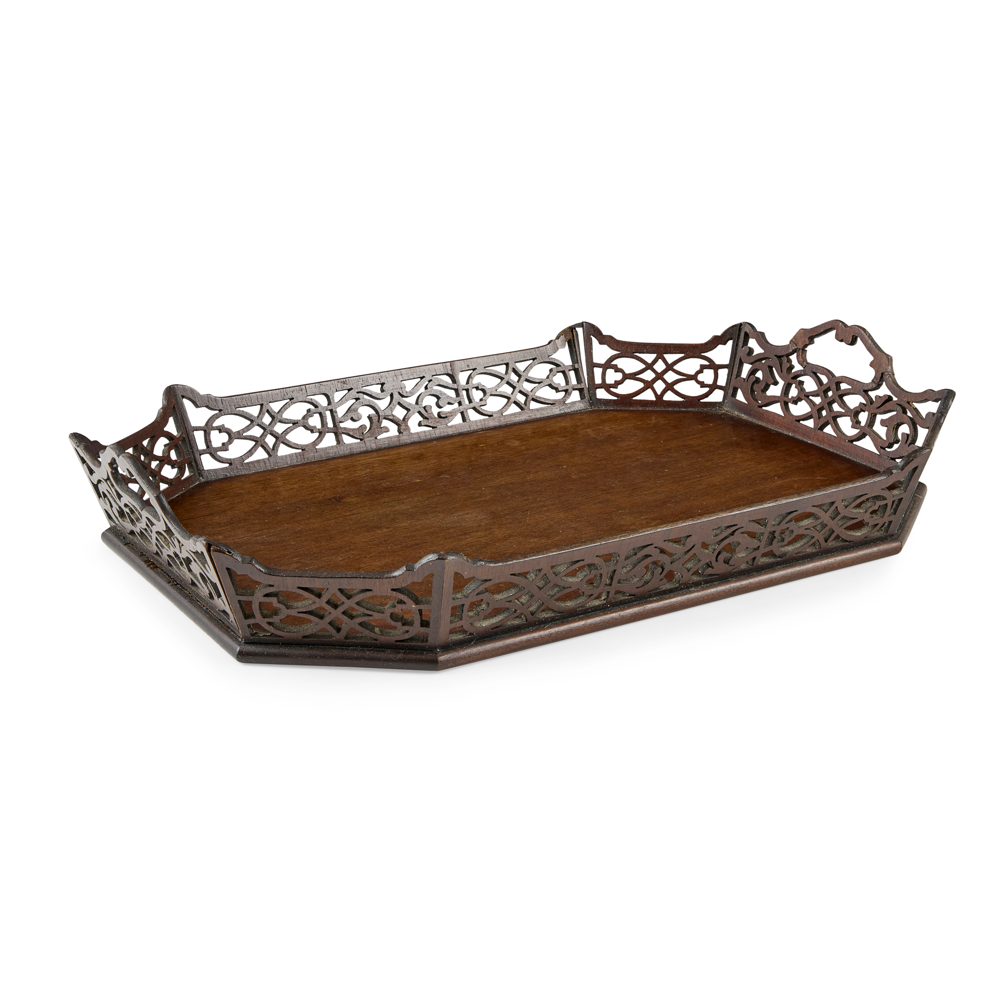 GEORGE III MAHOGANY TEA TRAY