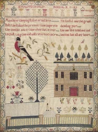 A Regency sampler by Jean McDonald, aged 14,
