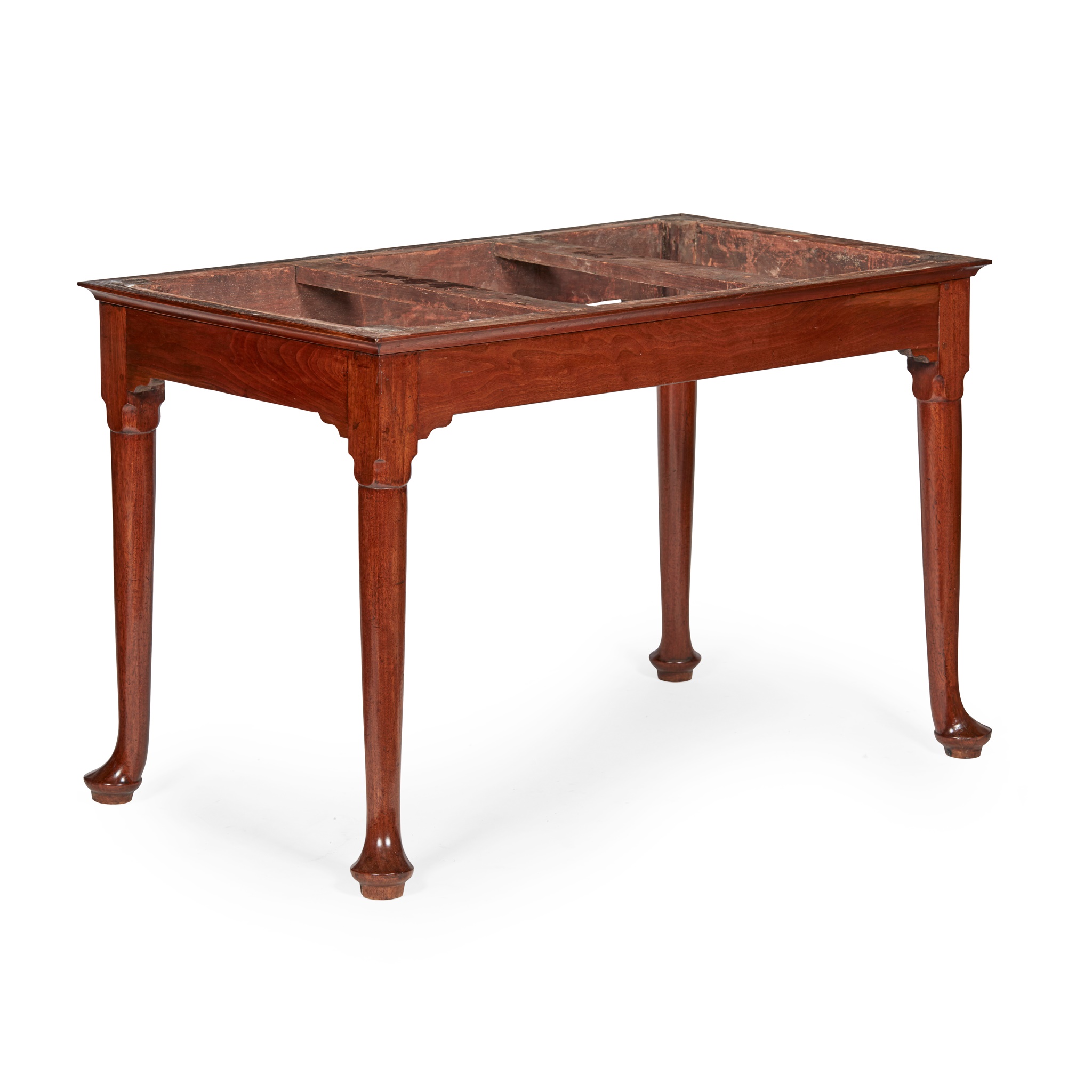 GEORGE II WALNUT FREESTANDING CONSOLE TABLE