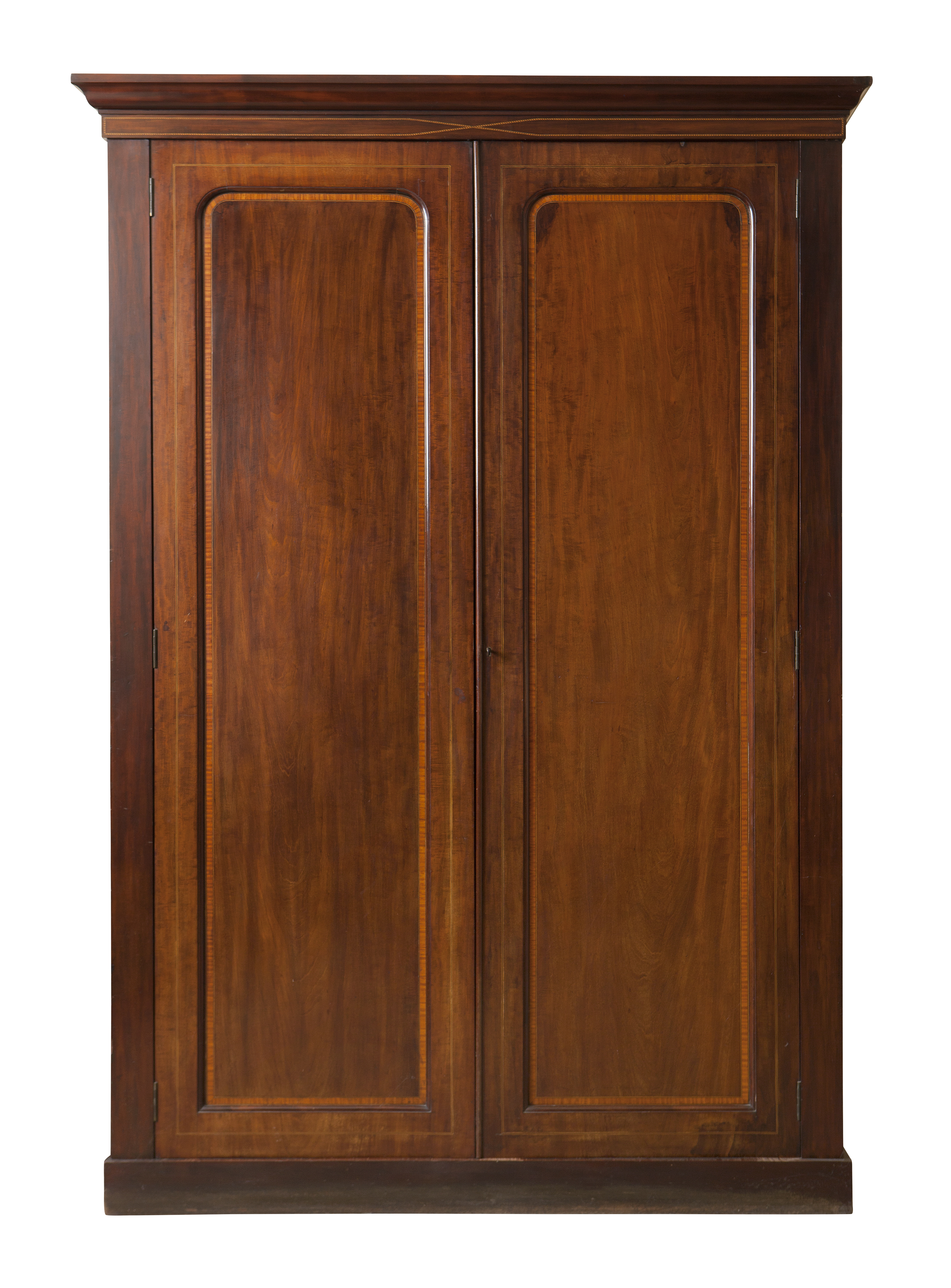 VICTORIAN MAHOGANY DOUBLE WARDROBE