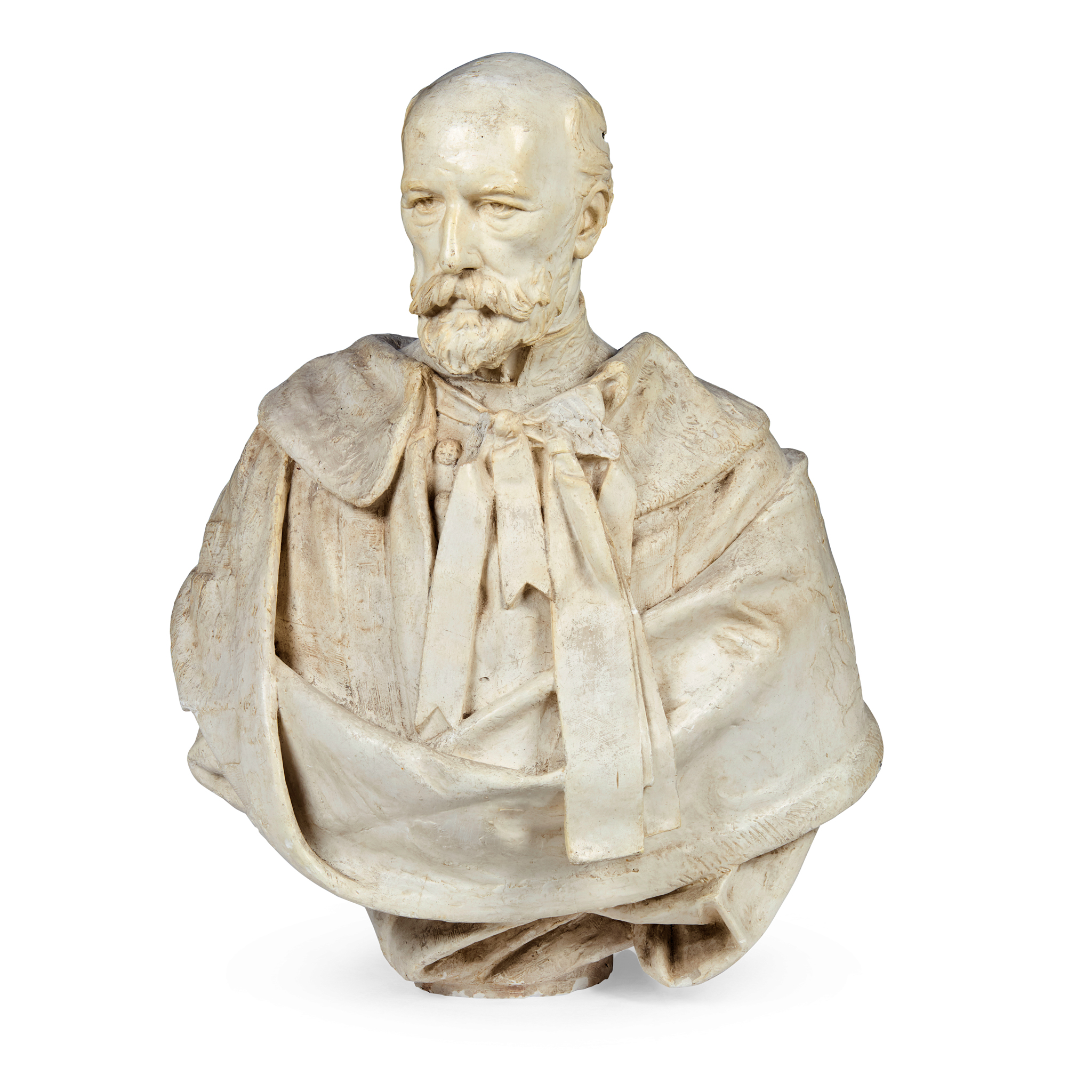 PLASTER PORTRAIT BUST AFTER JAMES PITTENDRIGH MACGILLIVRAY (SCOTTISH 1856-1938)