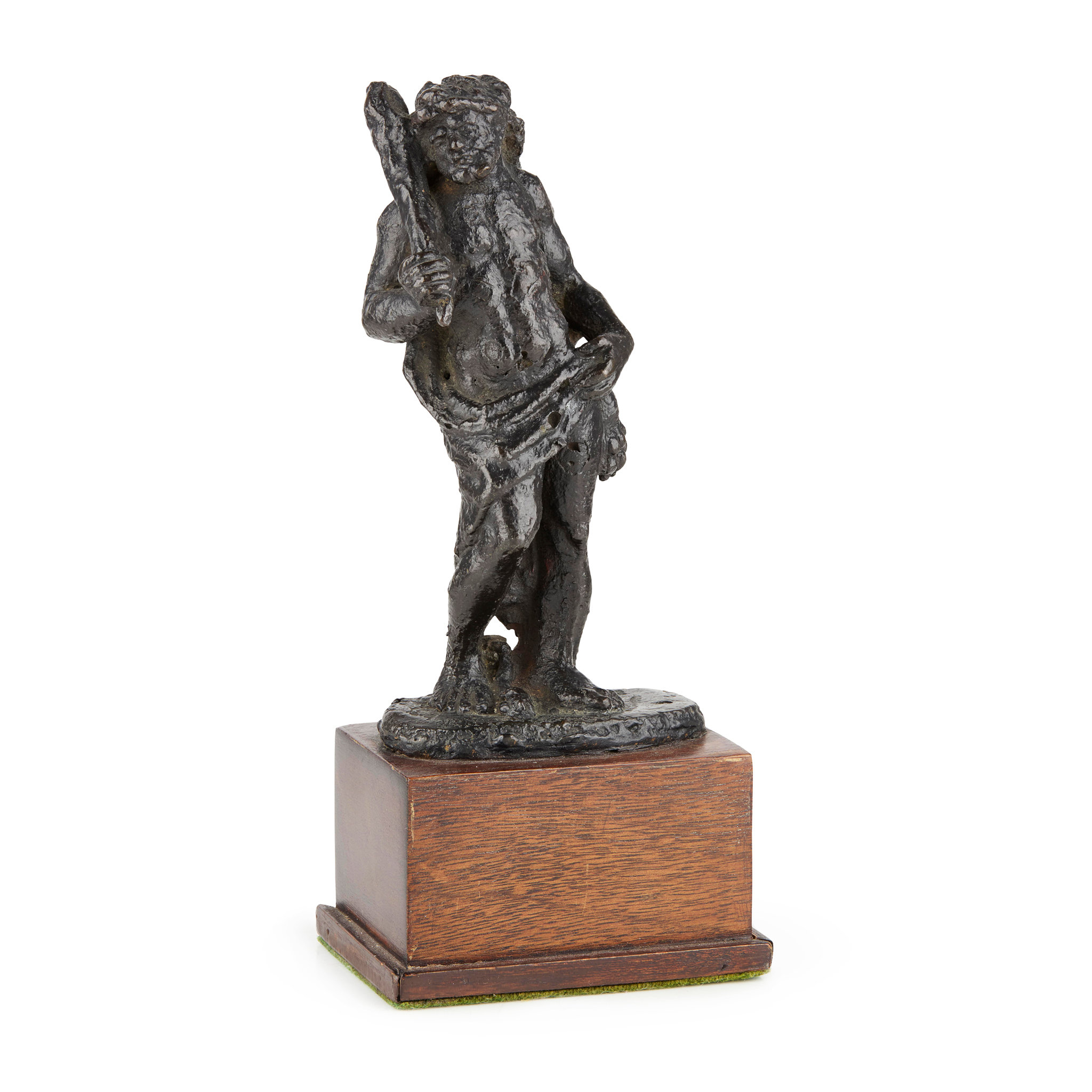 FLEMISH BRONZE FIGURE OF HERCULES