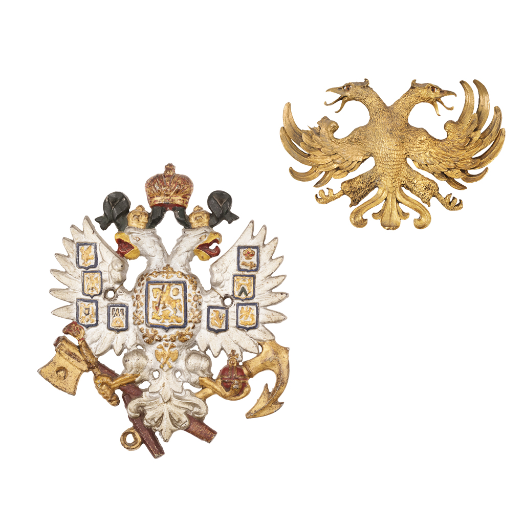 RUSSIAN CAST IRON IMPERIAL EAGLE