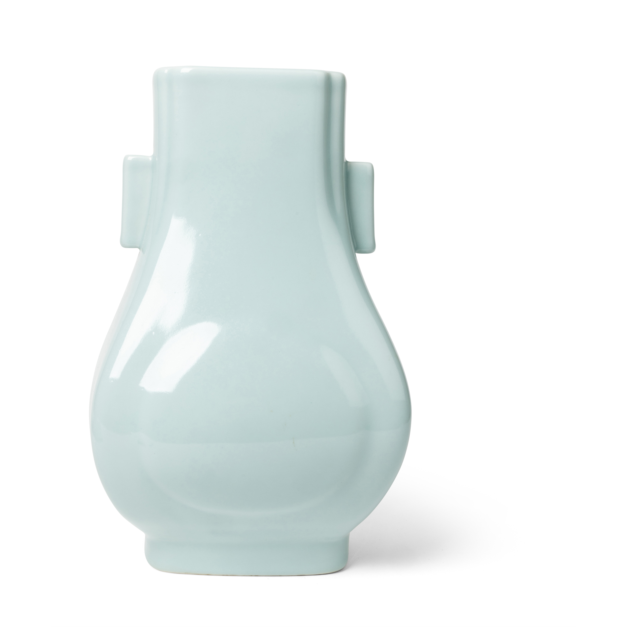 CHINESE CLAIRE-DE-LUNE-GLAZED ARROW VASE, FANGHU