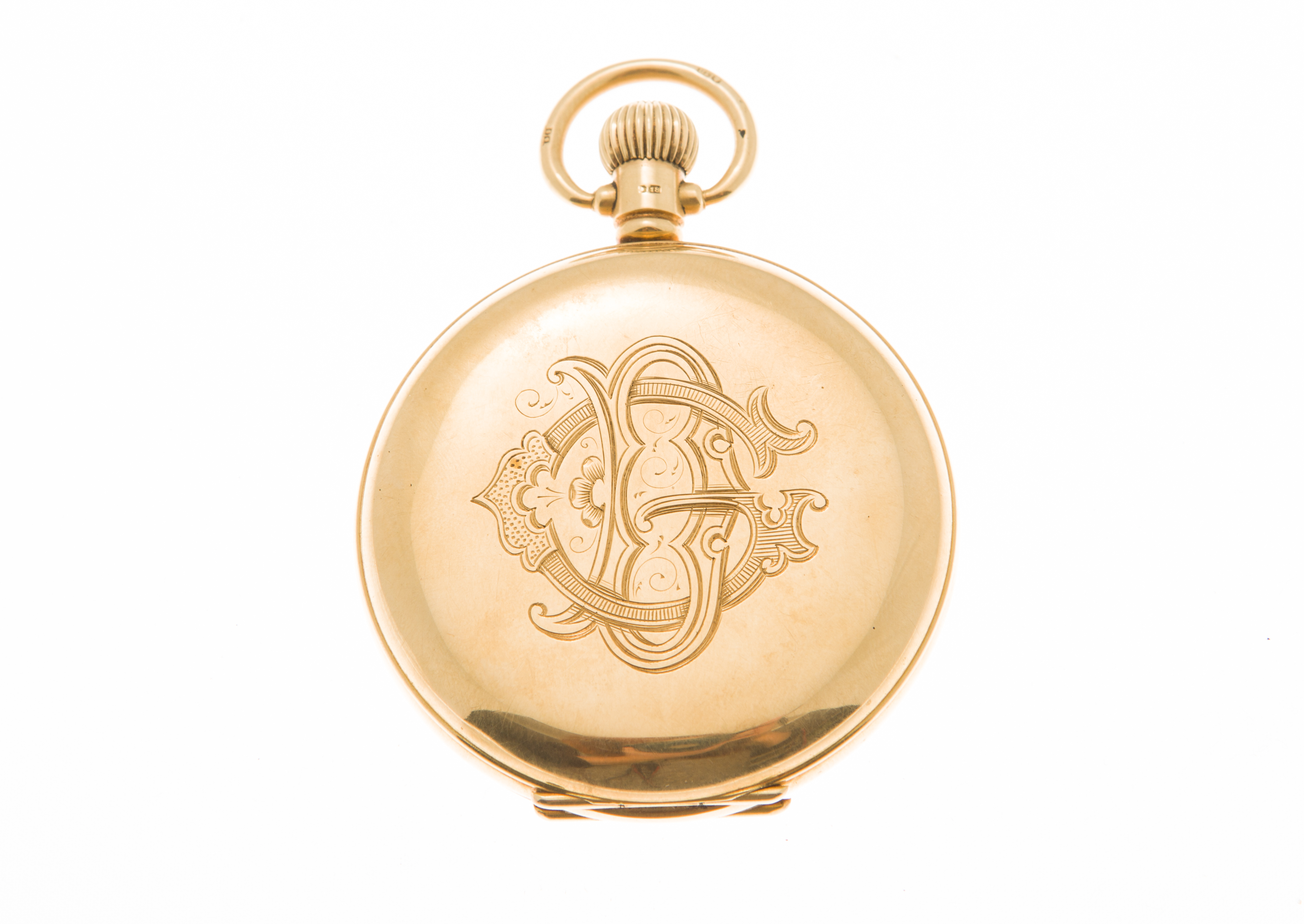 An 18ct gold cased hunter pocket watch