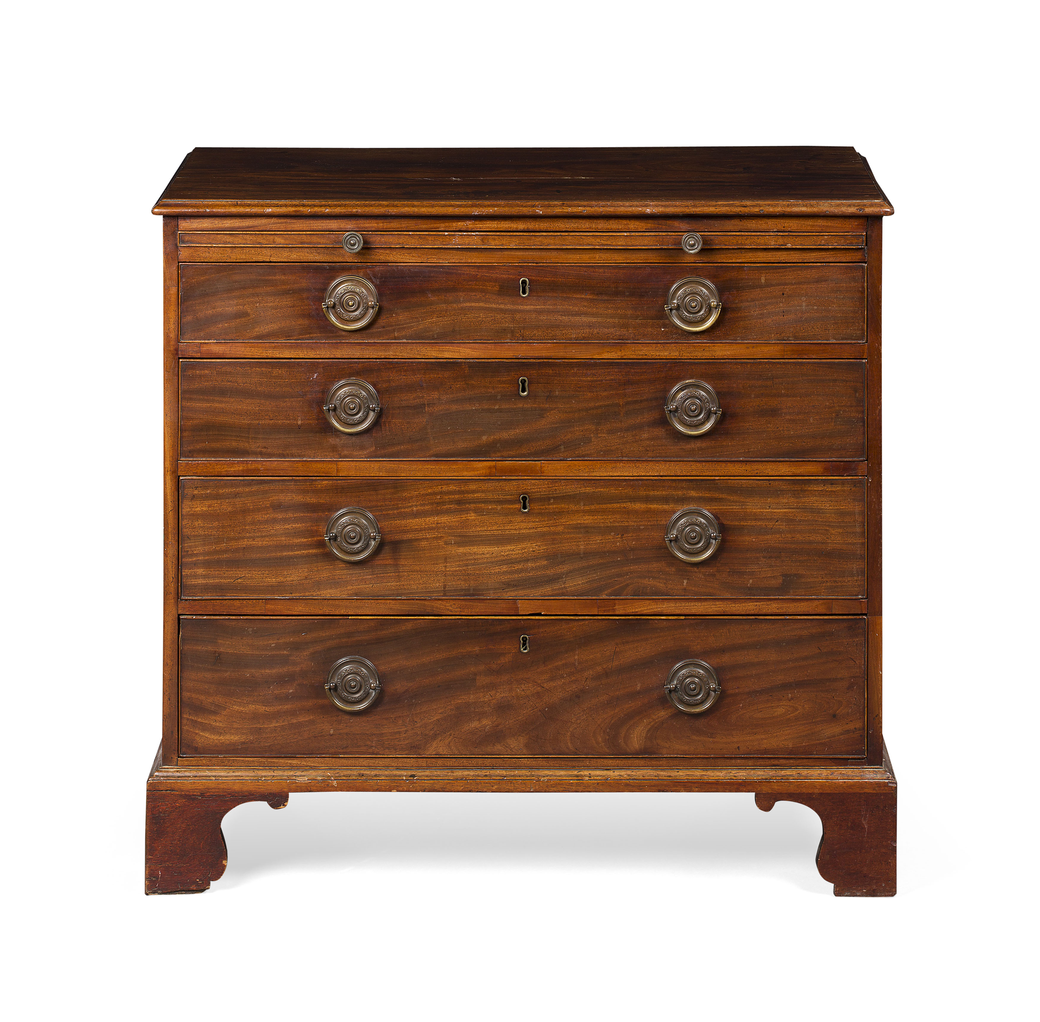 GEORGE III MAHOGANY CHEST OF DRAWERS