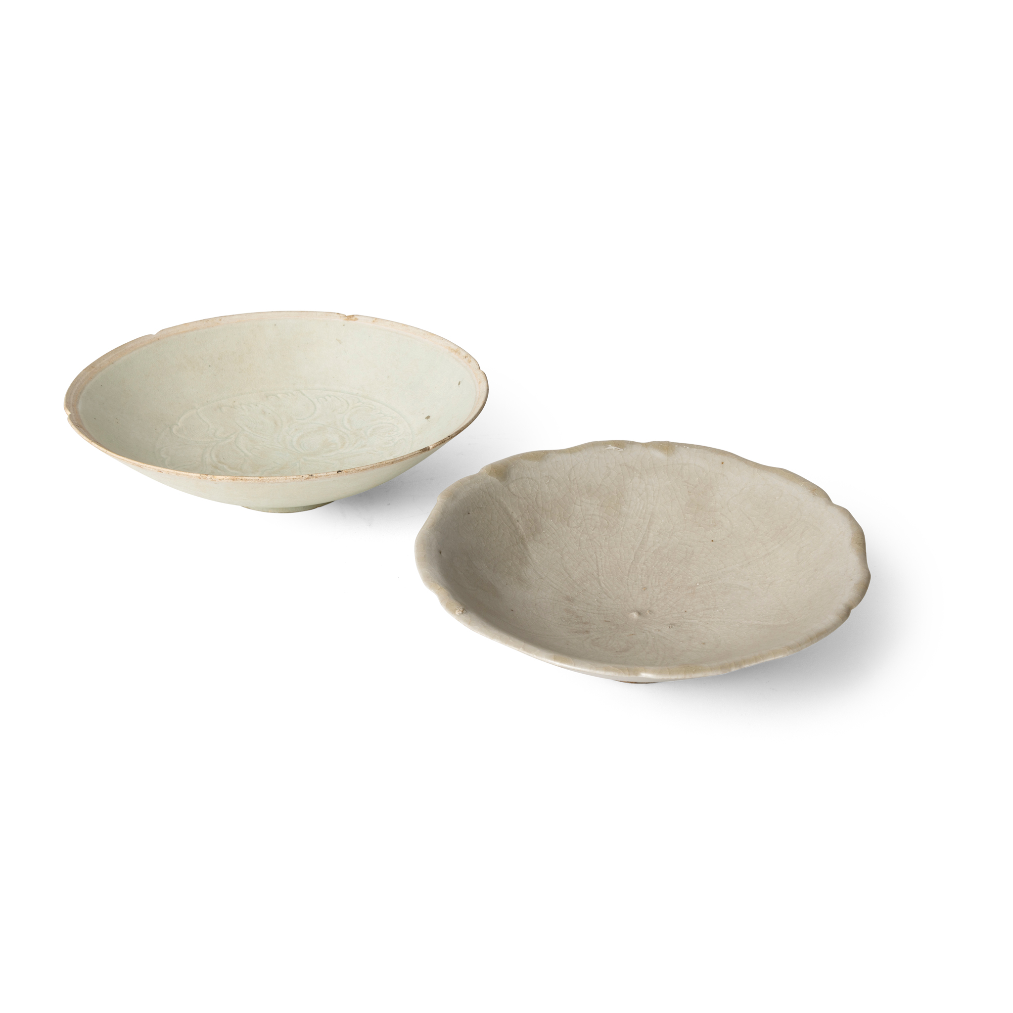 TWO CHINESE QINGBAI BOWLS