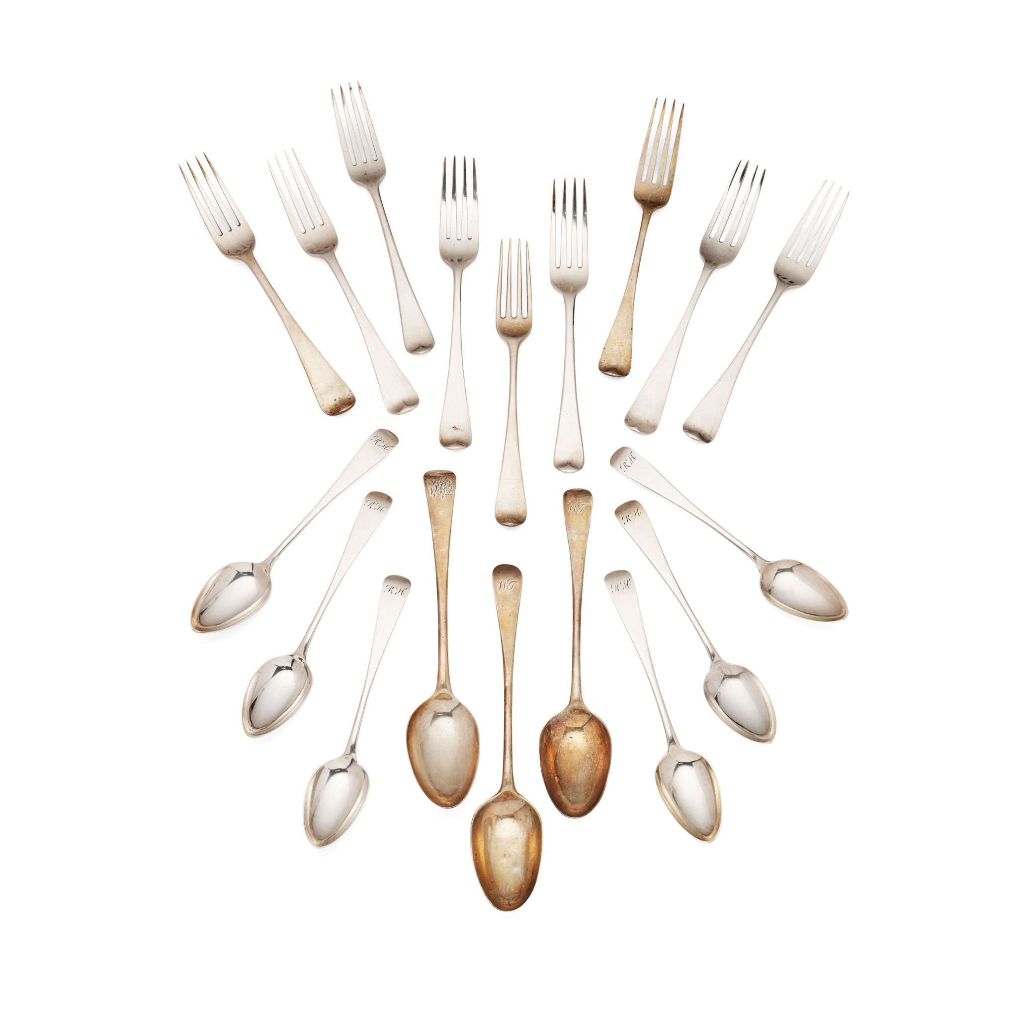 A COLLECTION OF OLD ENGLISH FLATWARE