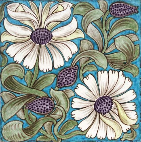 William De Morgan (1839-1917) An eight inch tile,