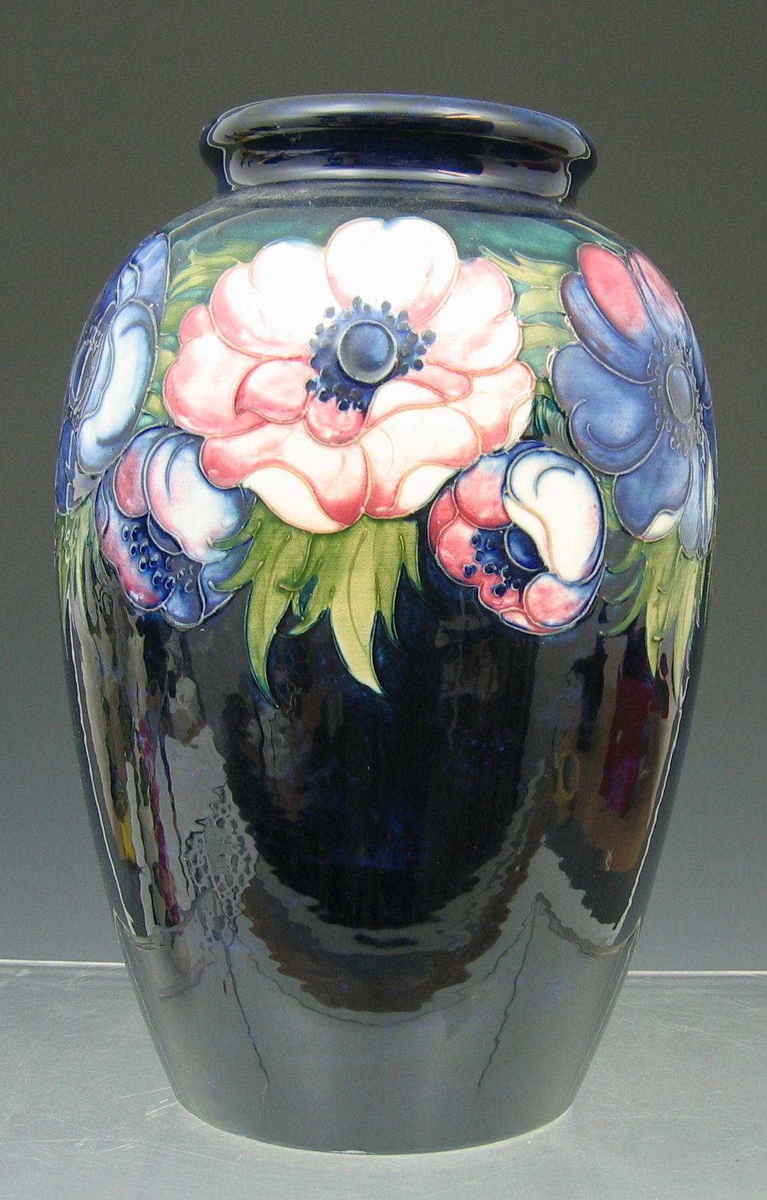 A large Moorcroft vase,