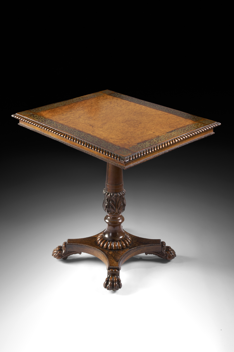 A Regency period rosewood occasional table