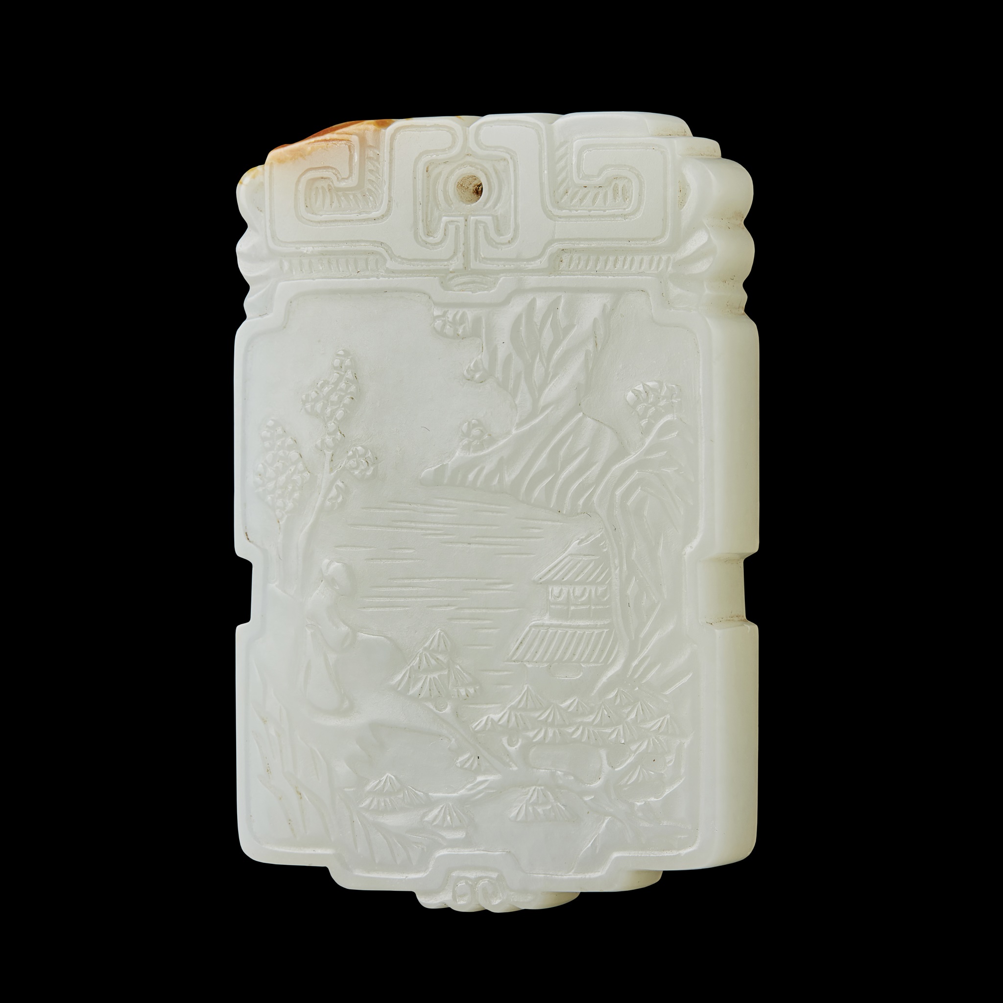 WHITE JADE PLAQUE