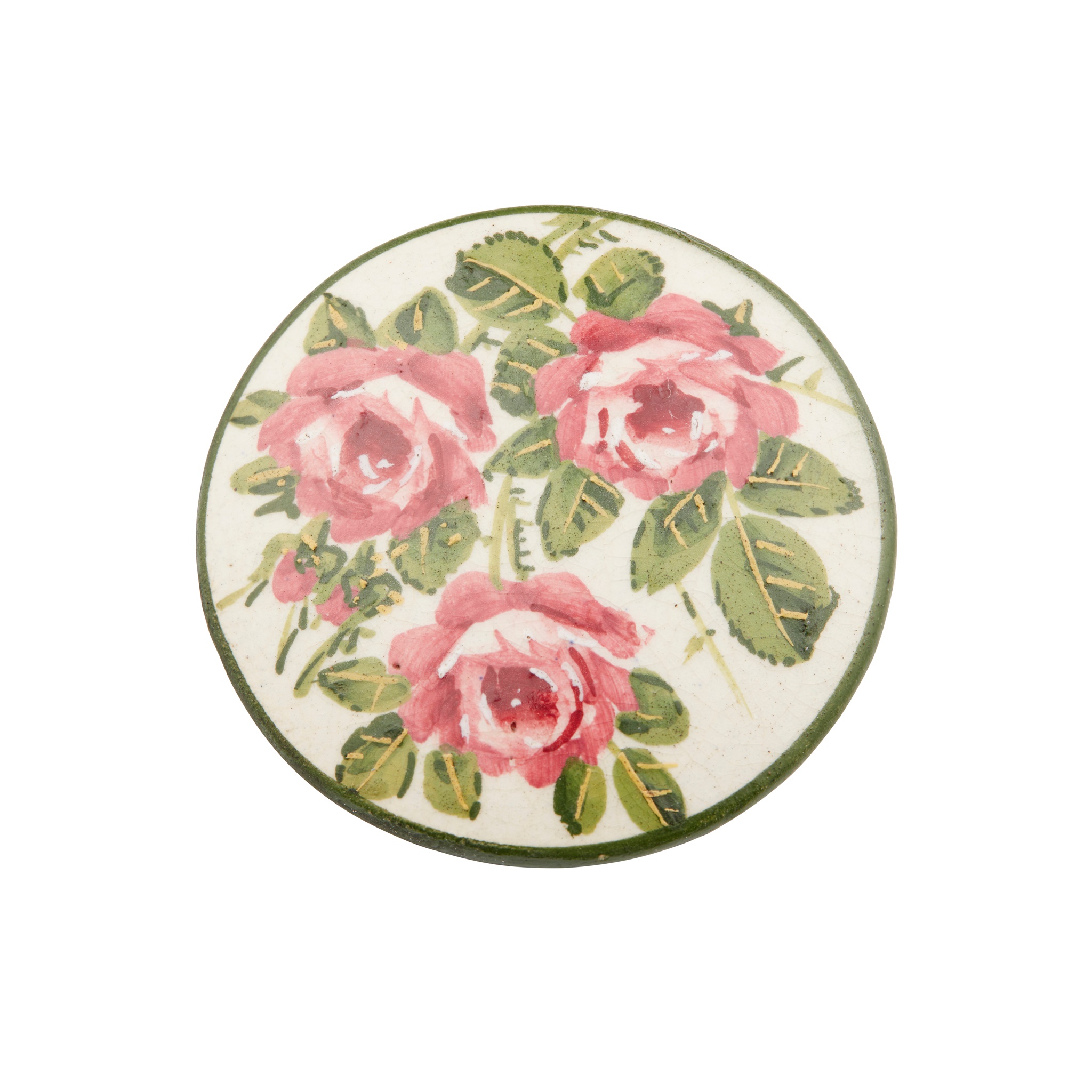 A LARGE WEMYSS WARE BUTTON