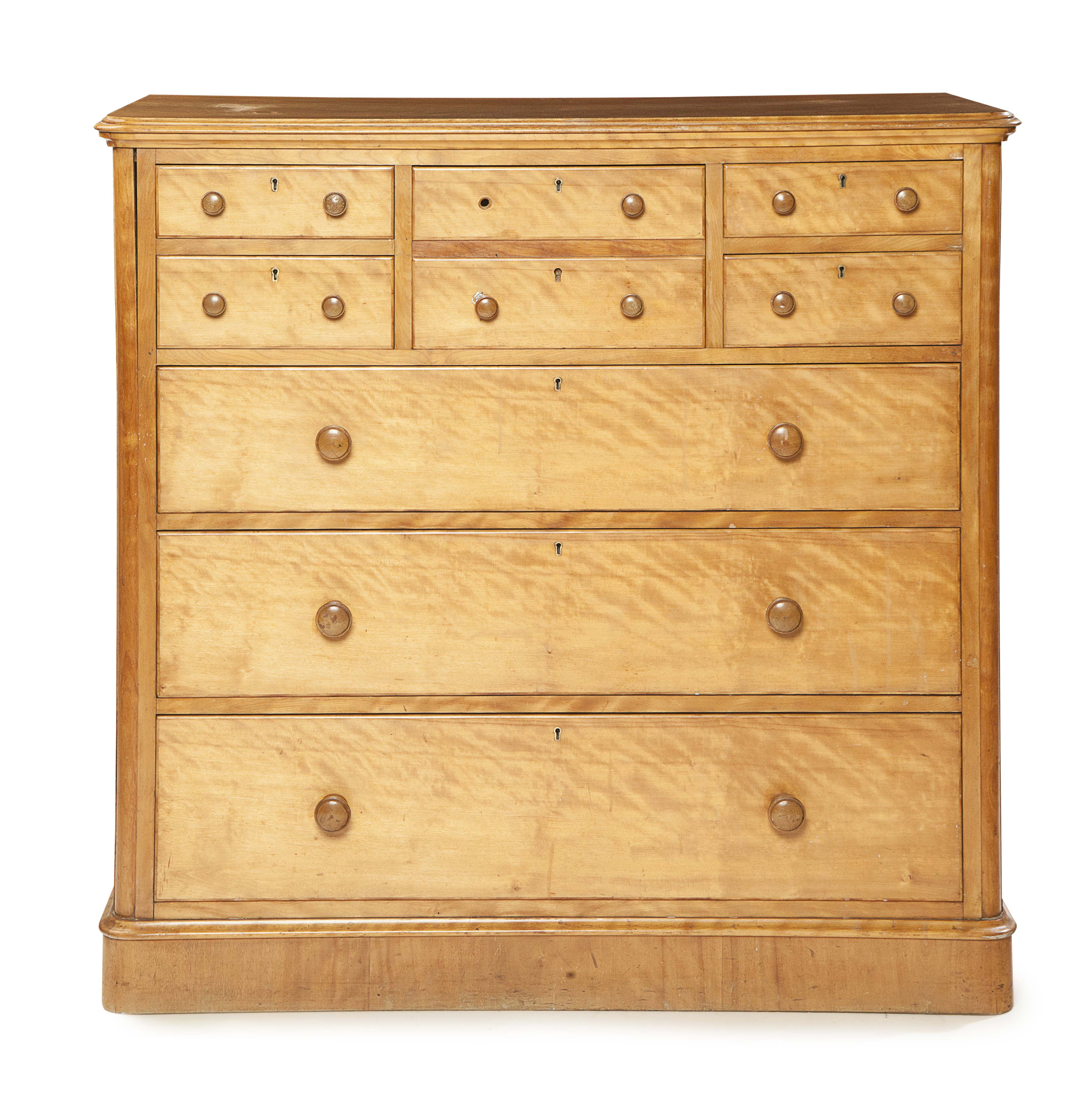 VICTORIAN SATIN BIRCH CHEST