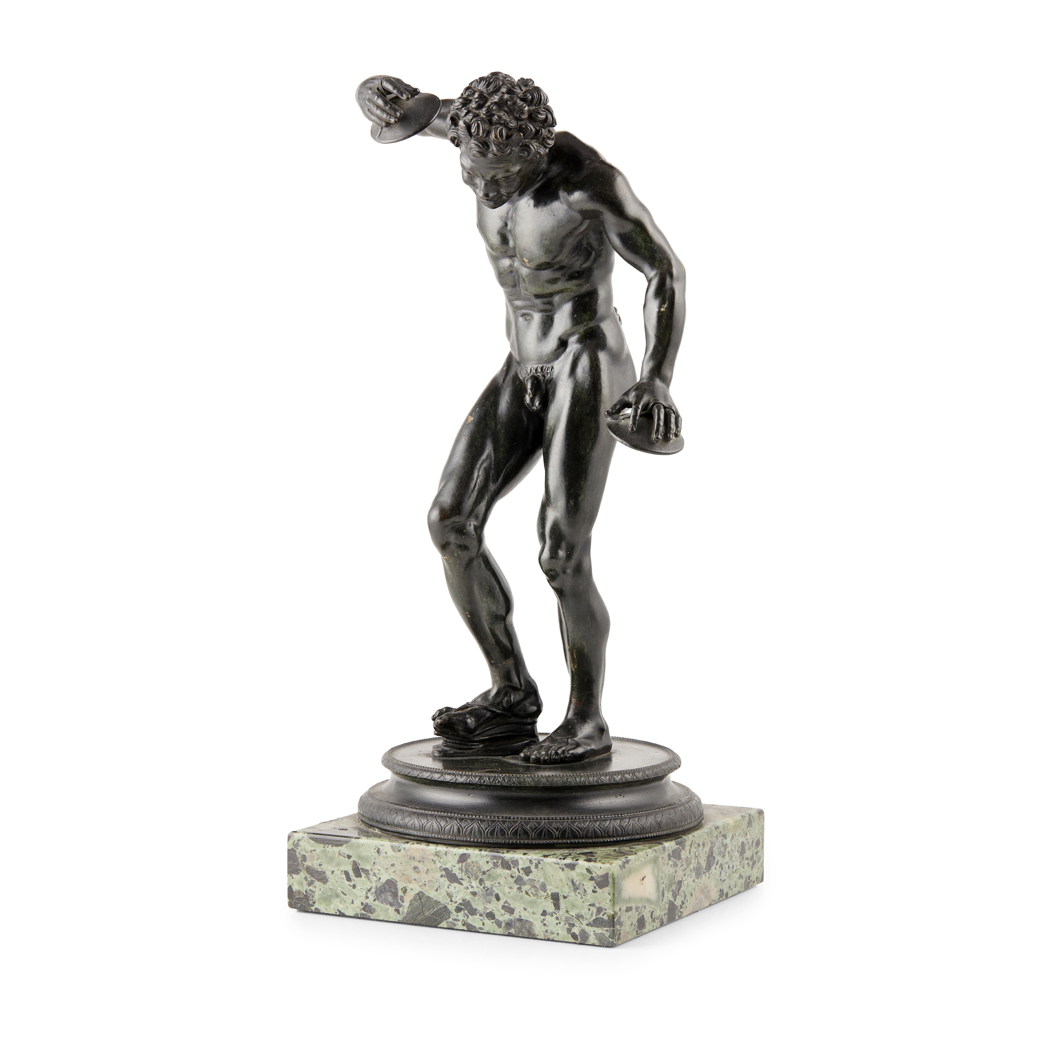 ITALIAN BRONZE FIGURE OF THE DANCING FAUN, AFTER THE ANTIQUE