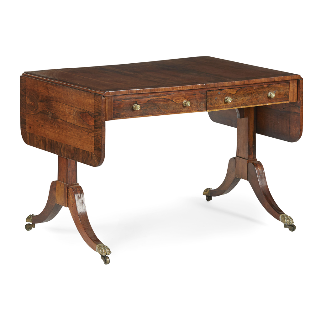 REGENCY ROSEWOOD SOFA TABLE