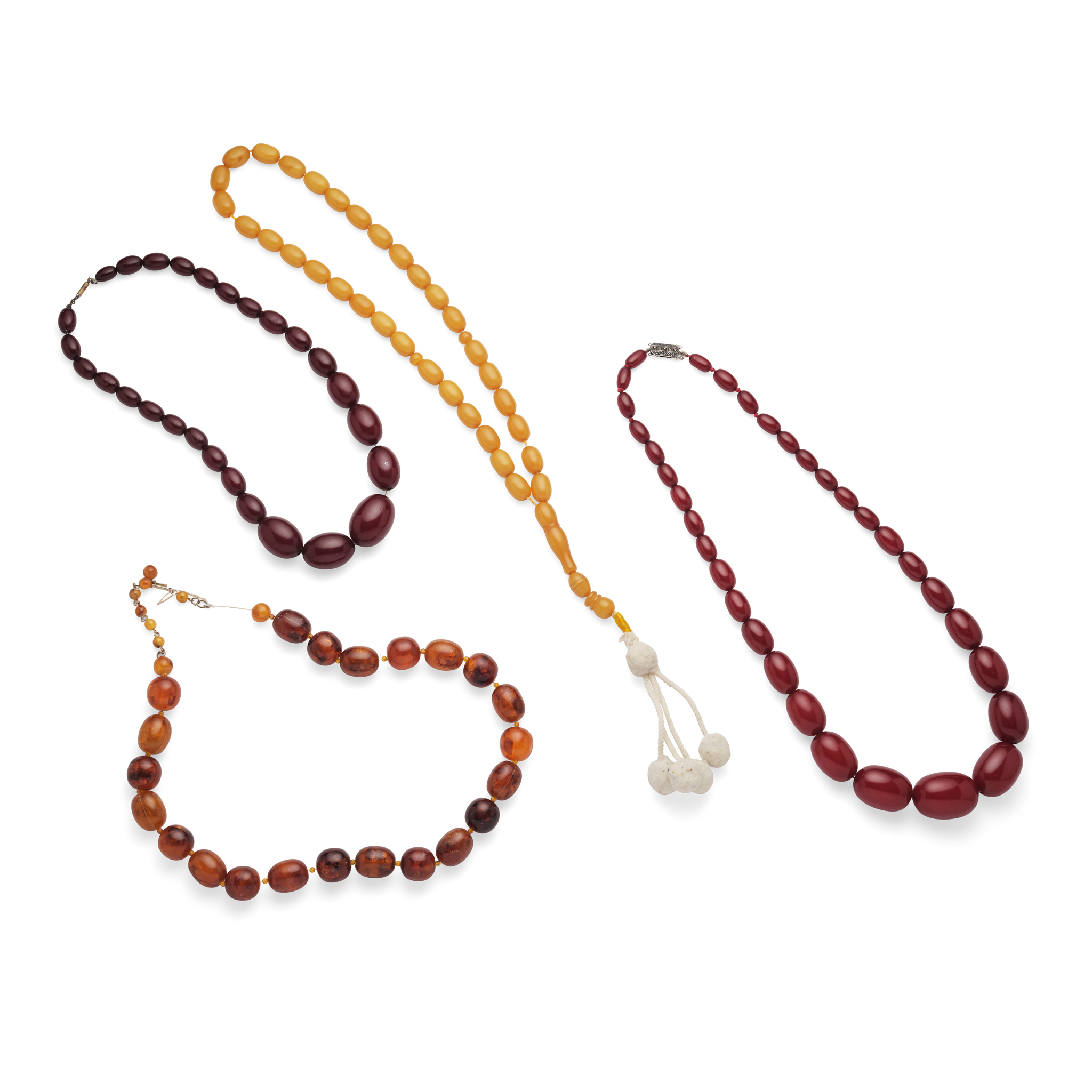 A collection of beaded necklaces