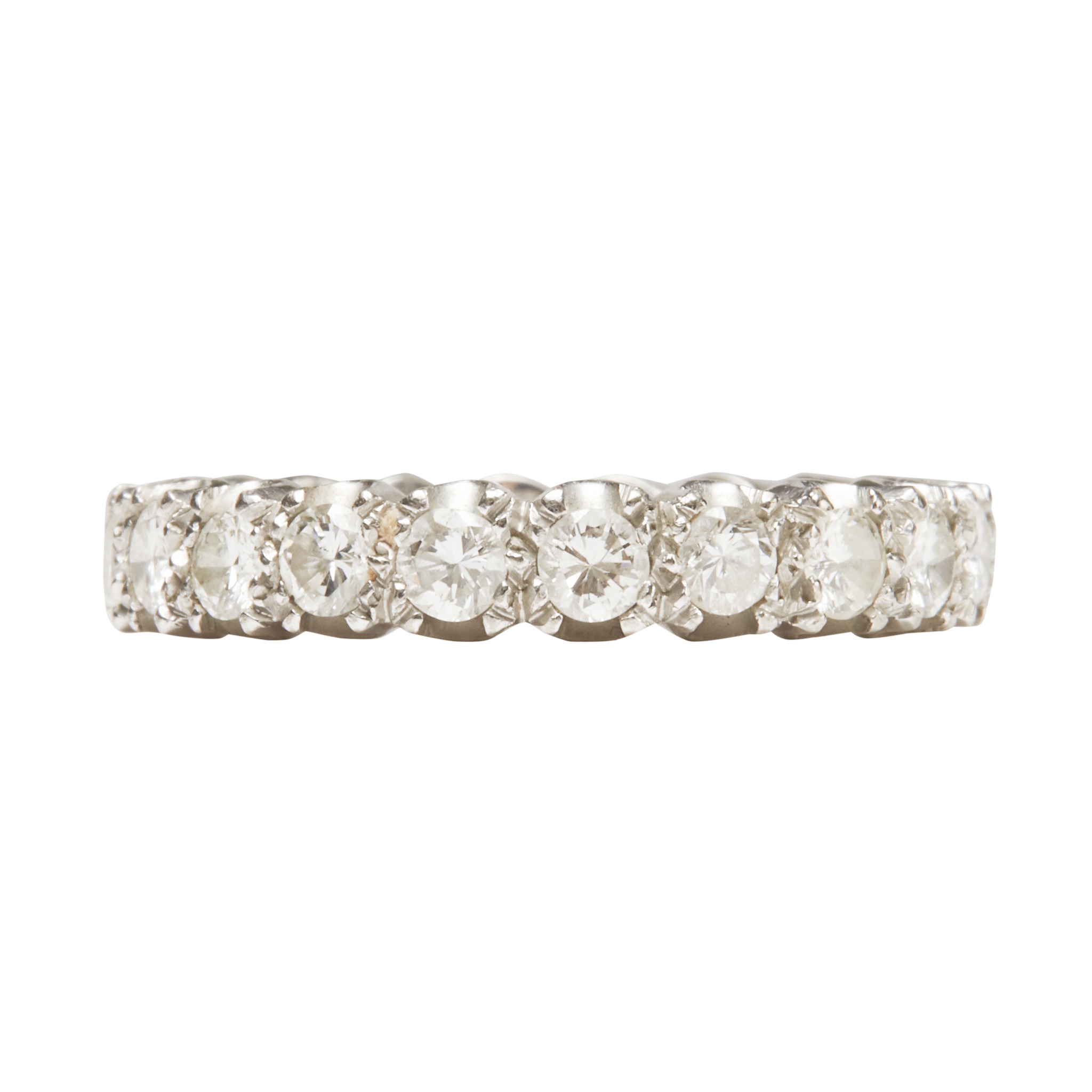 A diamond set eternity ring