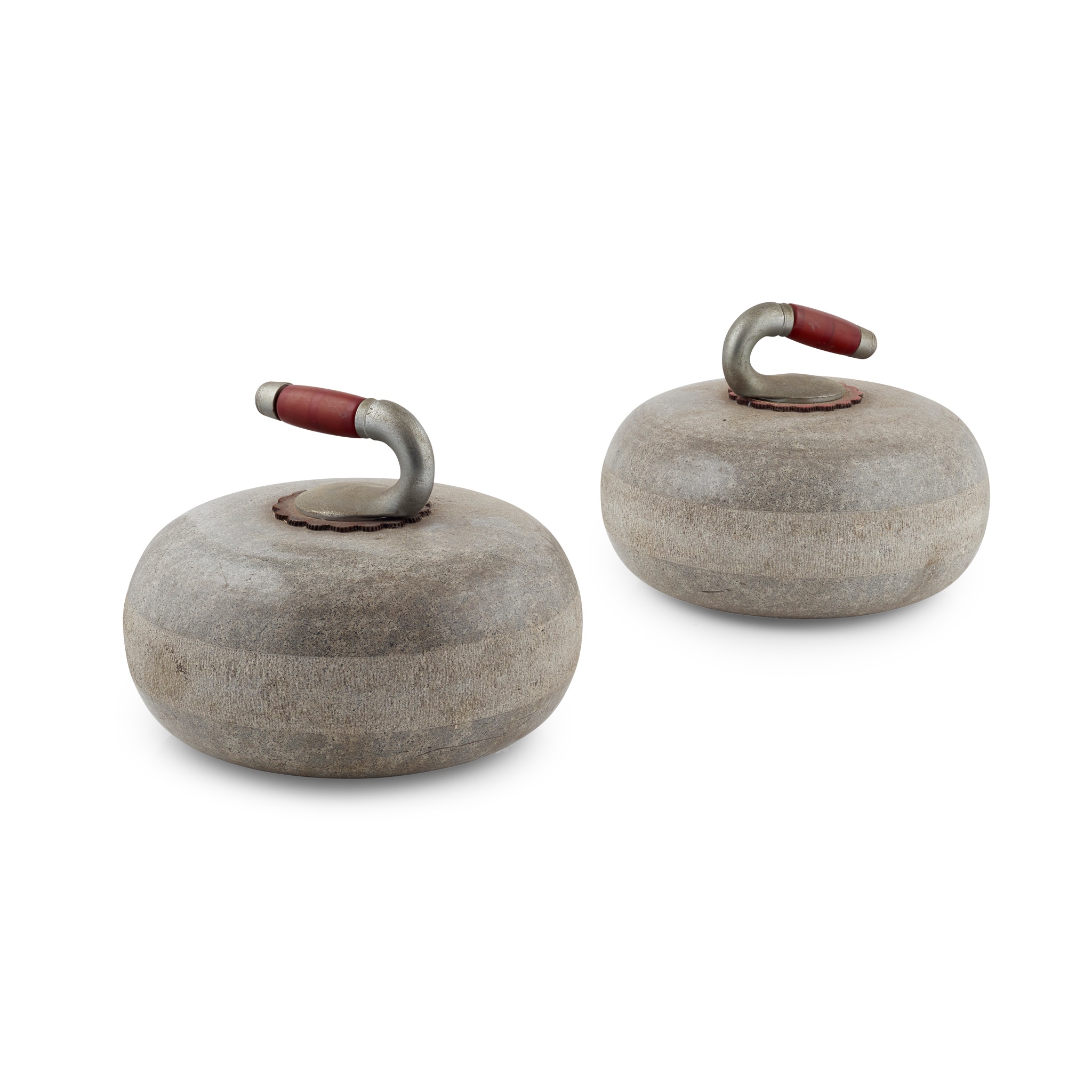 PAIR OF SCOTTISH GRANITE CURLING STONES