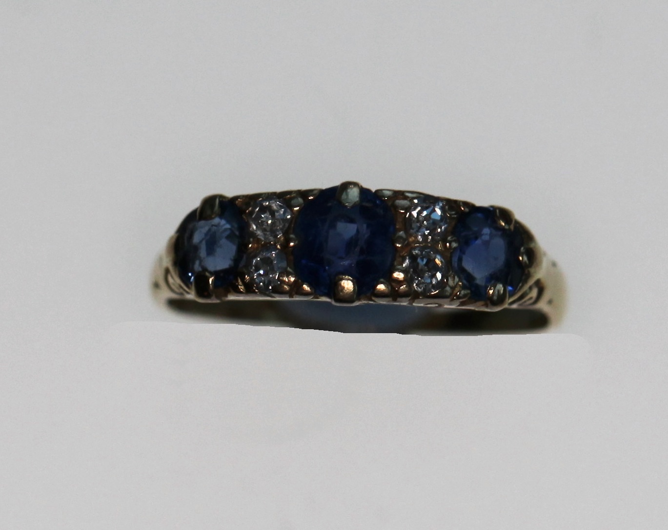 Two diamond and gem set rings