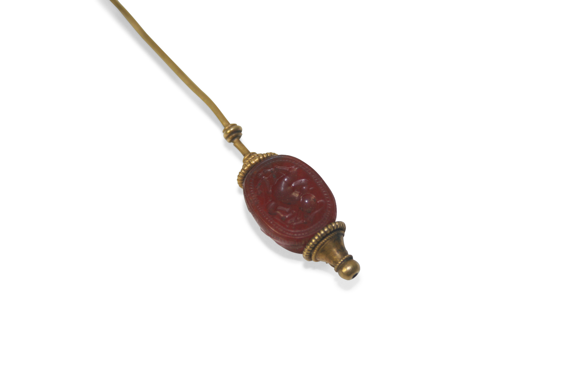 GOLD MOUNTED LONG PIN