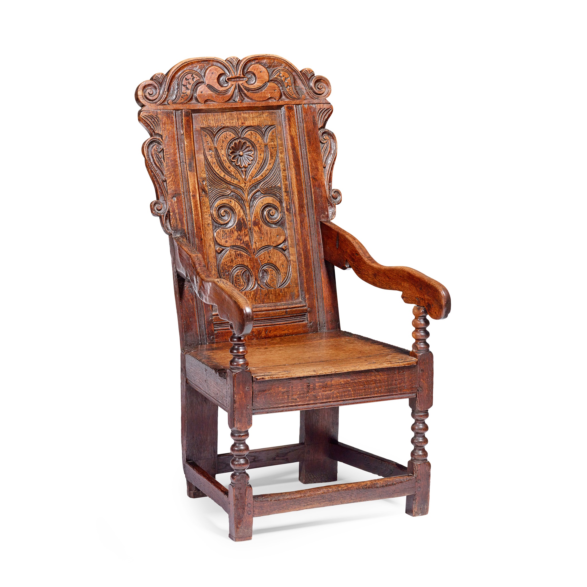 OAK WAINSCOT ARMCHAIR