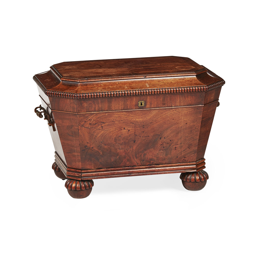 REGENCY MAHOGANY CELLARETTE