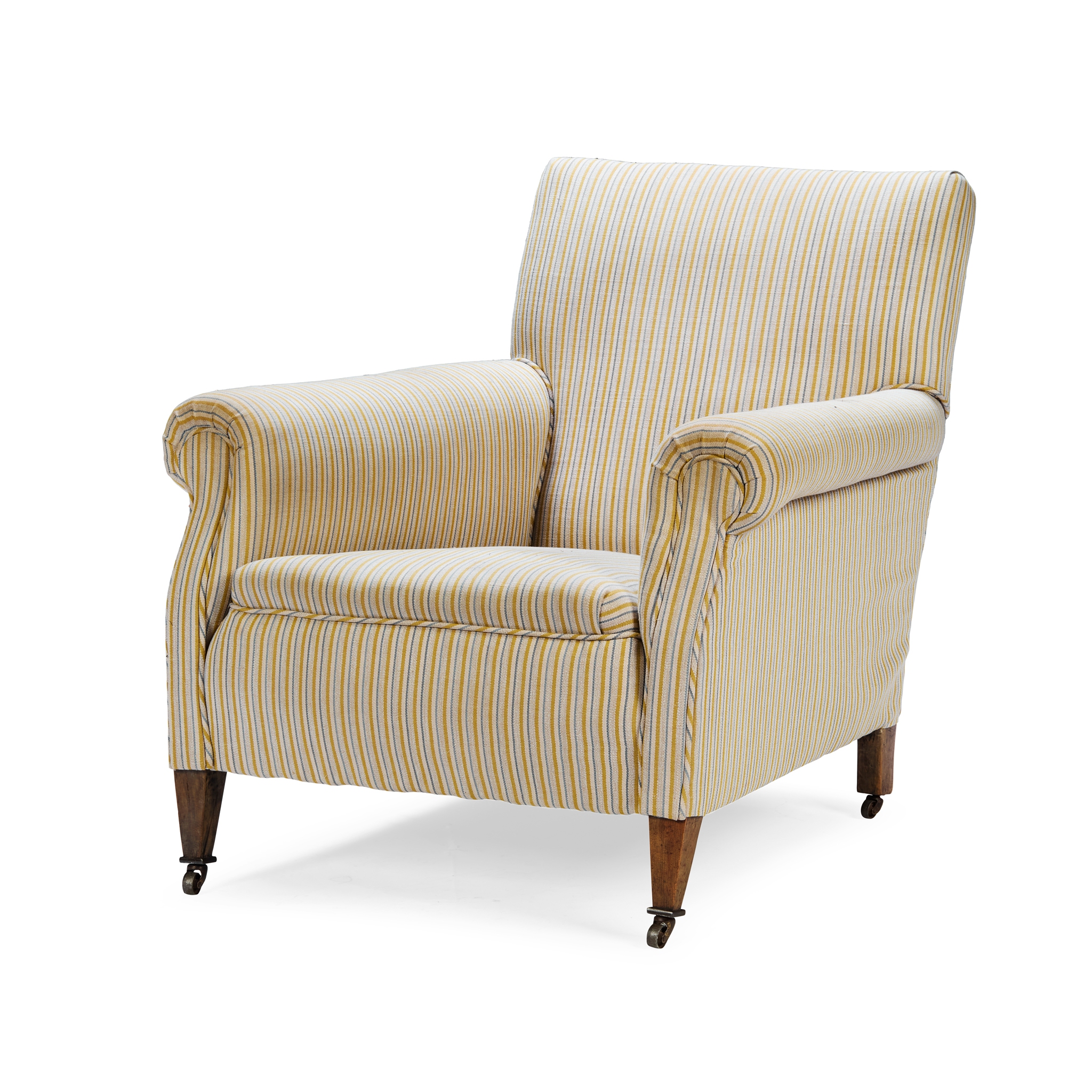 EDWARDIAN UPHOLSTERED EASY CHAIR