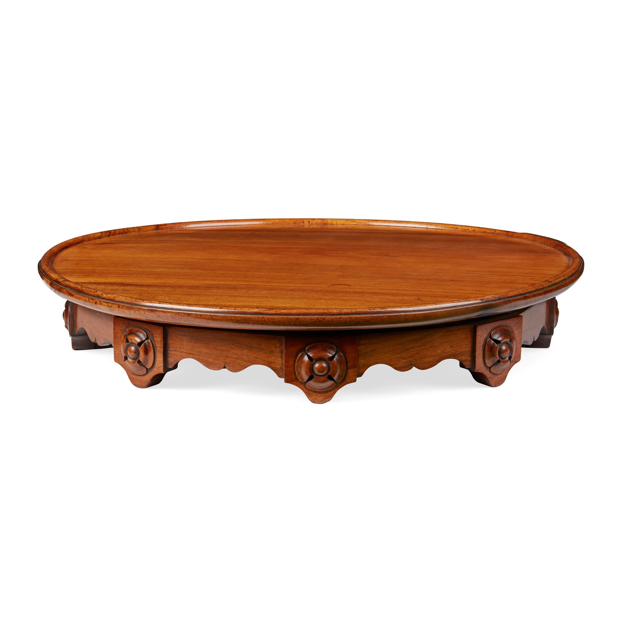 LARGE WILLIAM IV RED WALNUT LAZY SUSAN