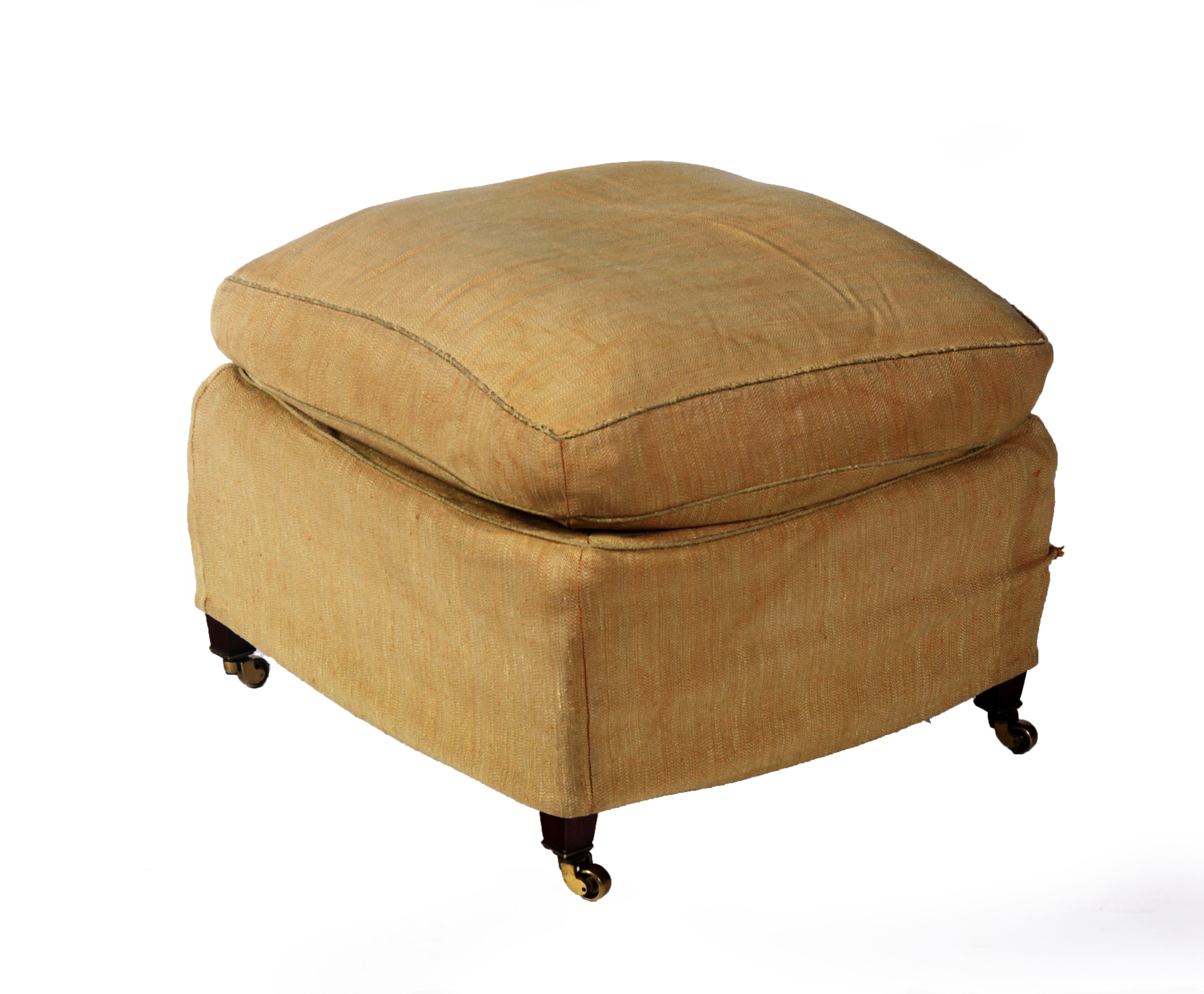 WHYTOCK AND REID RUN UP UPHOLSTERED FOOTSTOOL