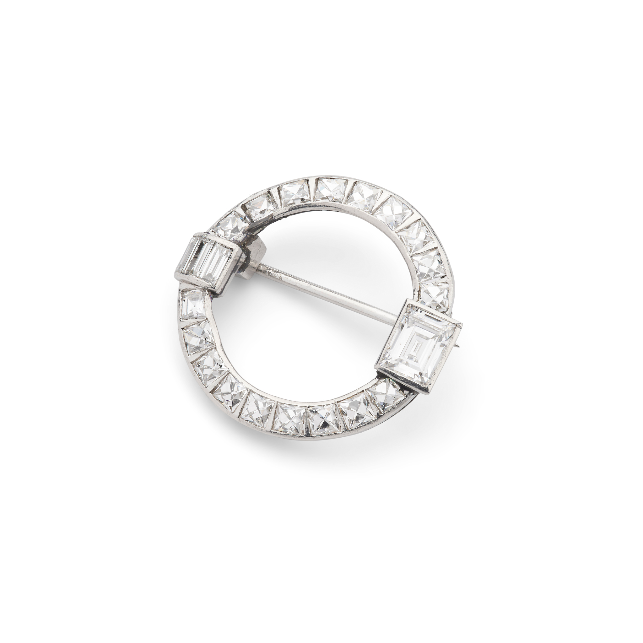 An Art Deco diamond brooch, circa 1920s