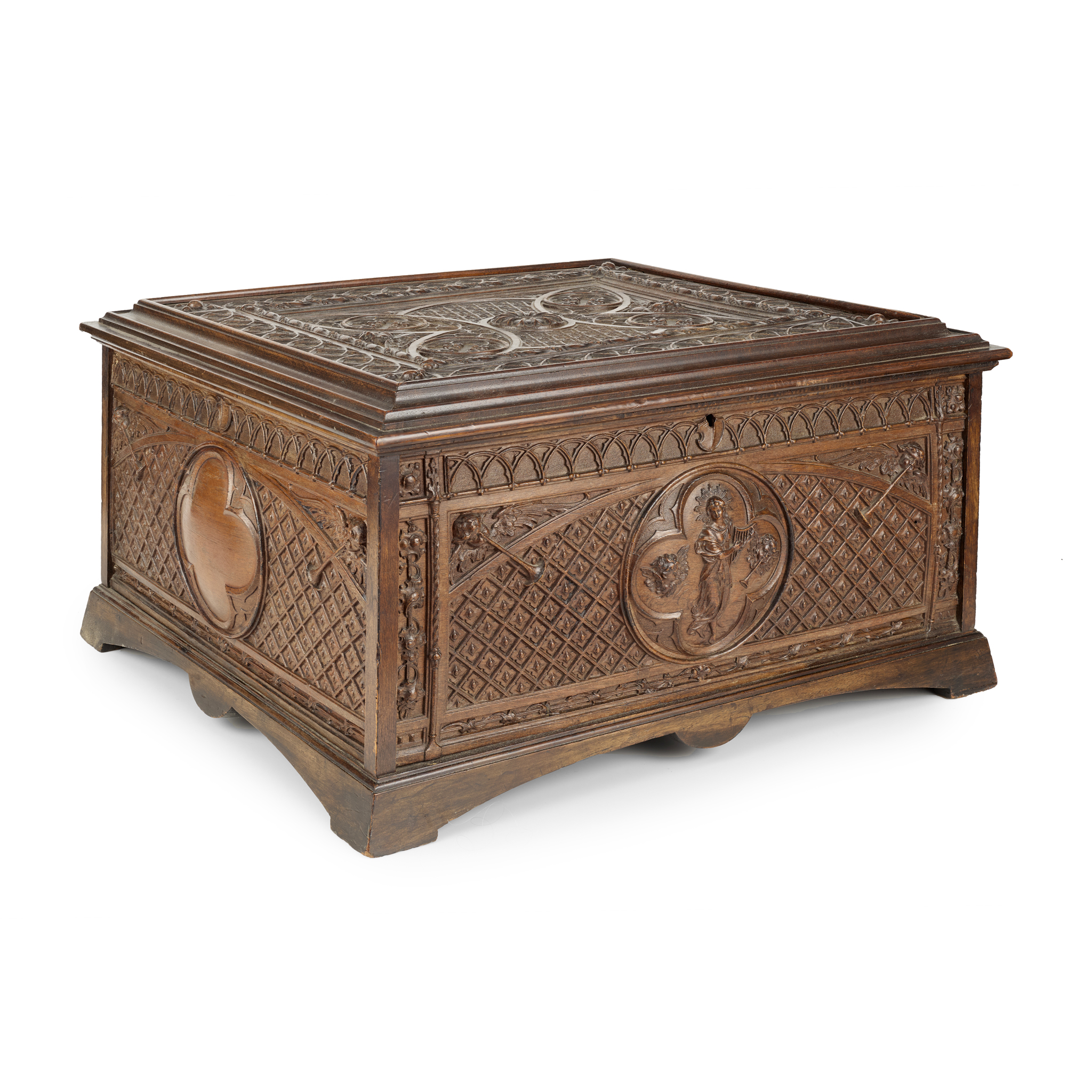 SWISS MAHOGANY CASED 'REGINA' DISC MUSIC BOX, BY NICOLE FRÈRES