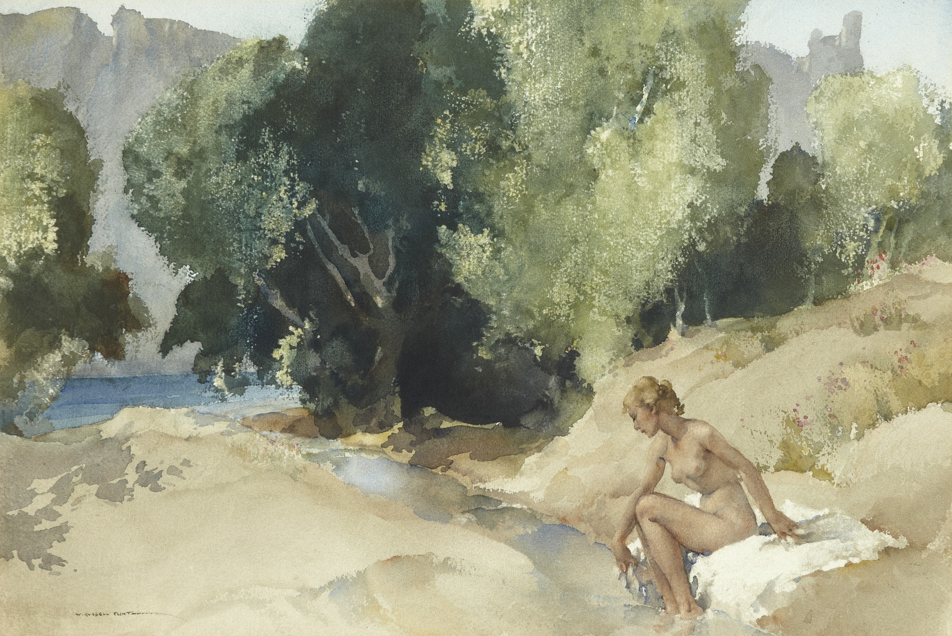 SIR WILLIAM RUSSELL FLINT P.R.A., P.R.W.S., R.S.W., R.O.I., R.E. (SCOTTISH 1880-1969)