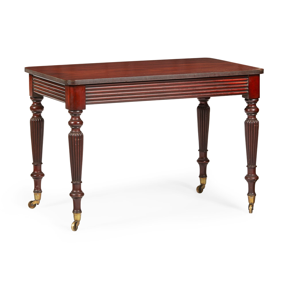 REGENCY STYLE MAHOGANY LIBRARY TABLE
