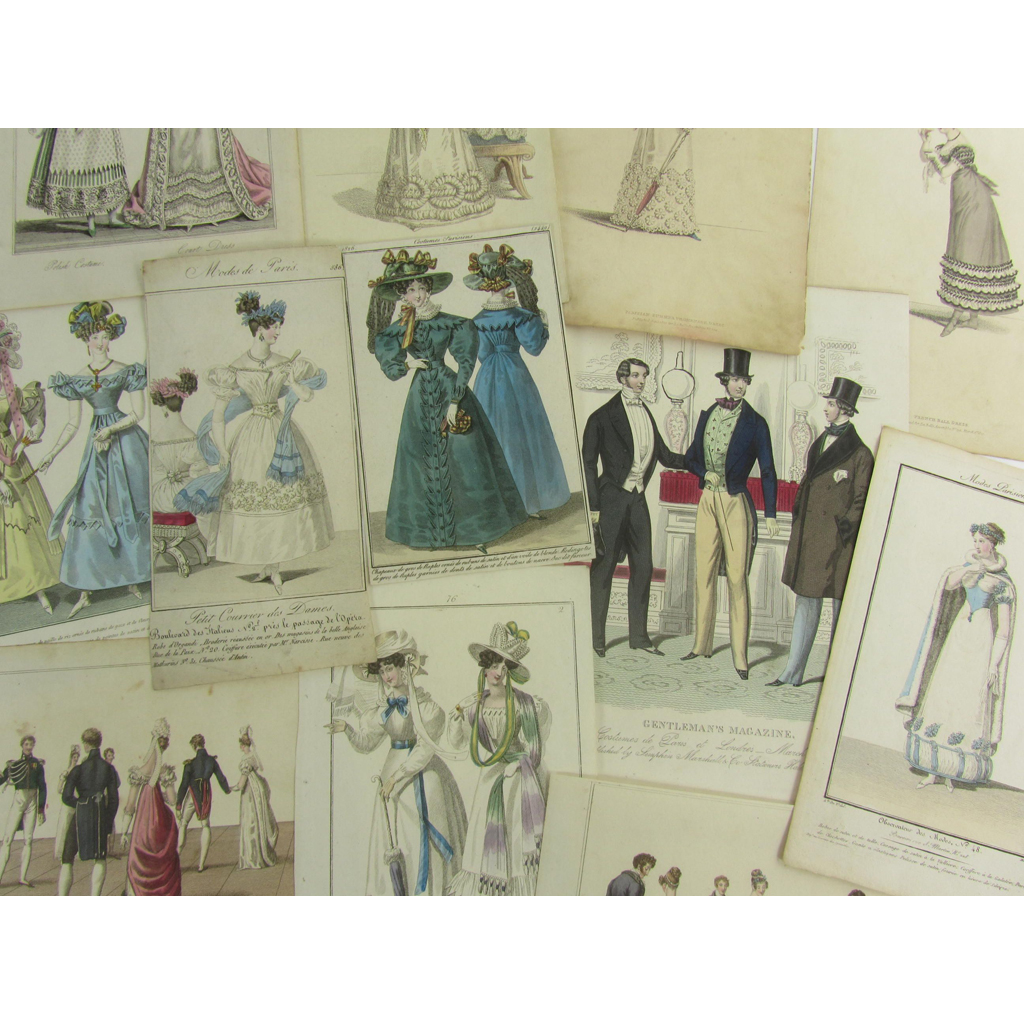 Fashion plates, a large quantity