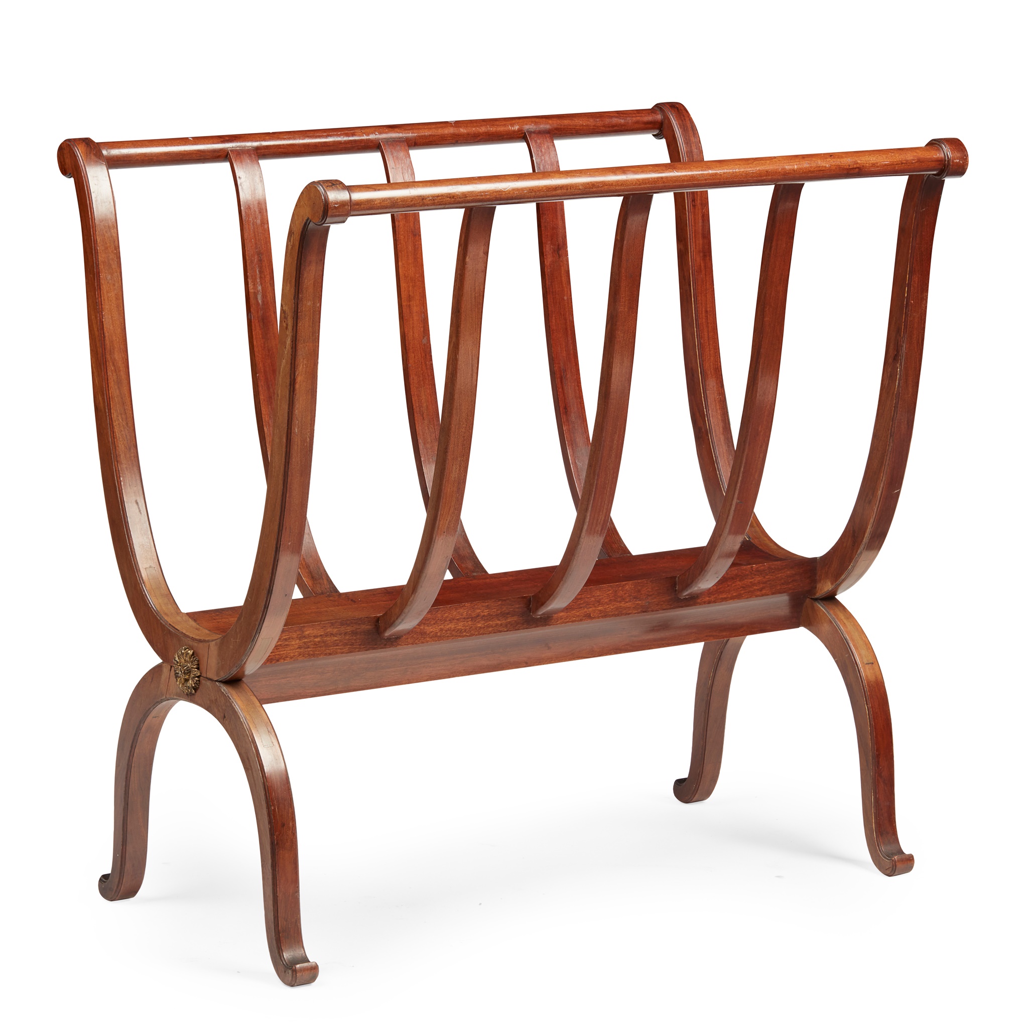 FRENCH MAHOGANY FOLIO STAND, L'ESCALIER DE CRISTAL, PARIS