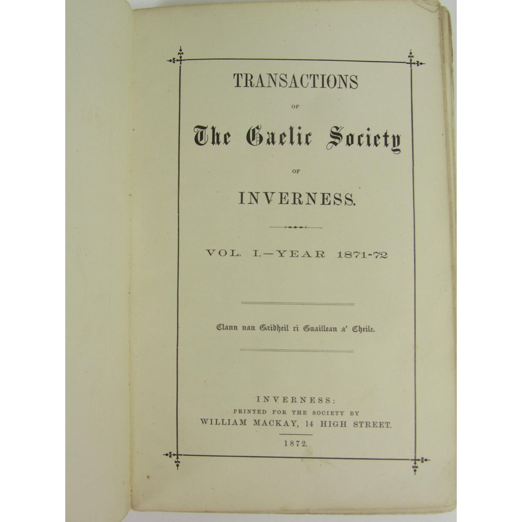 Gaelic Society of Inverness